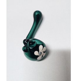 Ed Wolfe’s Got Glass Spoonlock with White Twist On Ball Hand Pipe