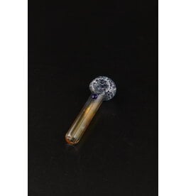 Jellyfish Glass Blue Frit Head Hand Pipe