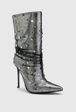 Liora Rainbow Rhinestone Stiletto Boot