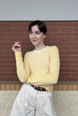 Teya Yellow Knit Top