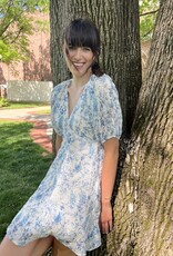 Azalea Blue Floral Dress