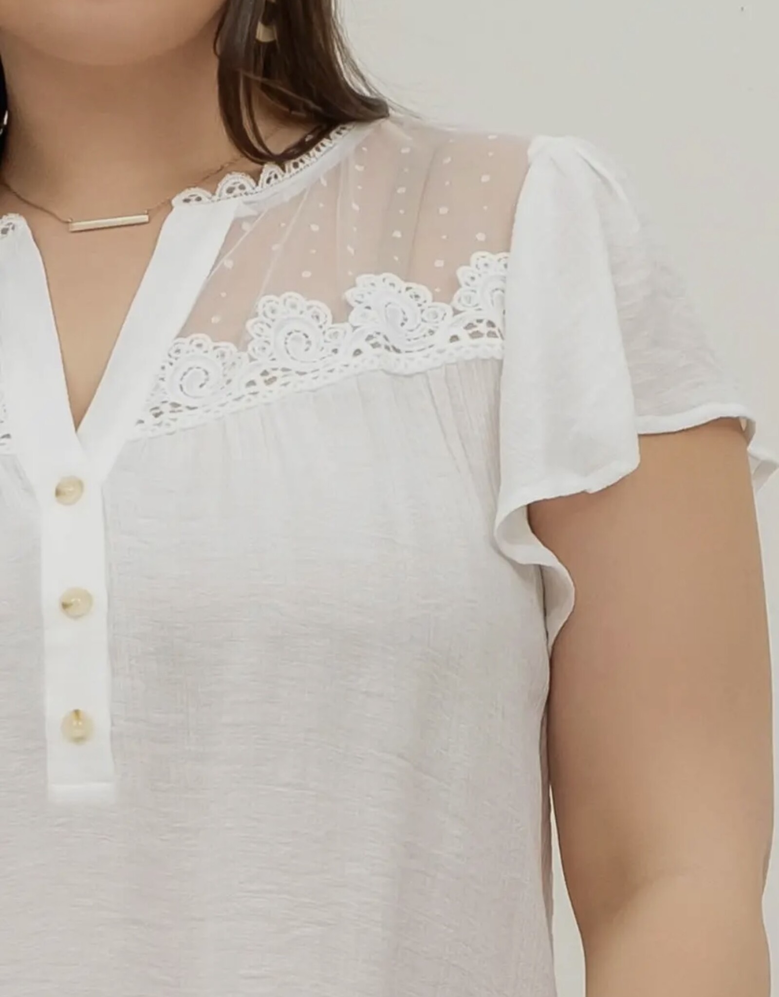 White Lace Blouse