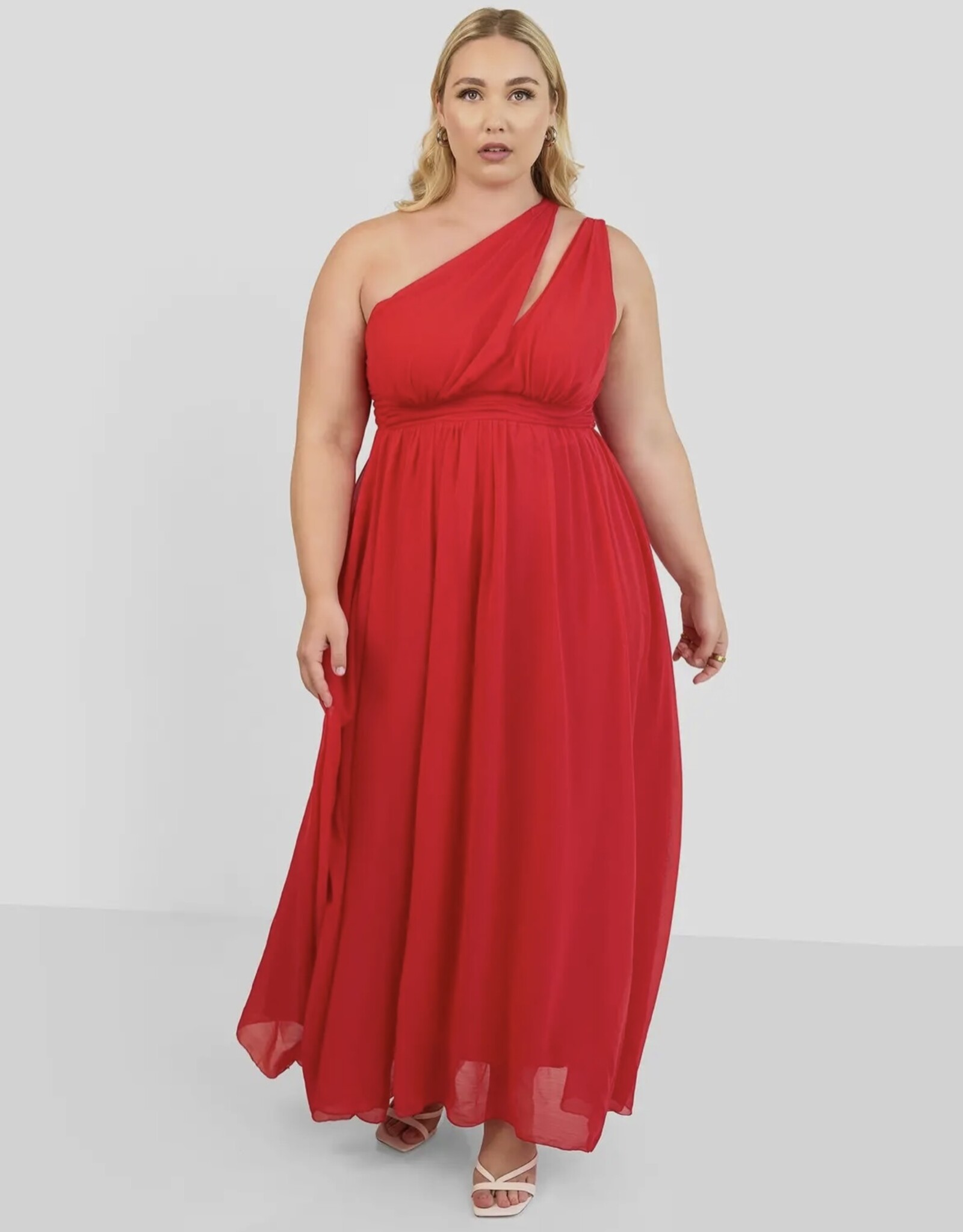 Reddolls Georgia Chiffon One Shoulder Dress