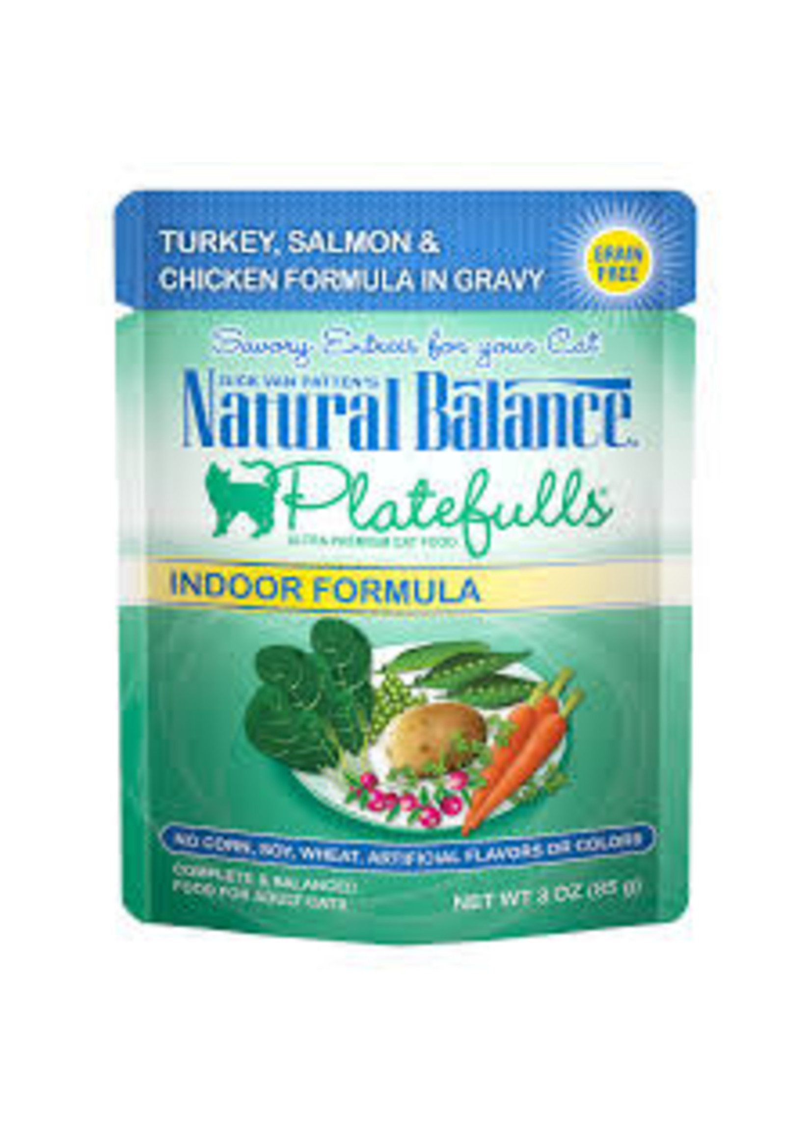 Natural Balance Natural Balance - Indoor Turkey Salmon Chicken in Gravy Cat 3oz