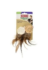 JW Pets Kong - Naturals Crinkle Ball with Feathers