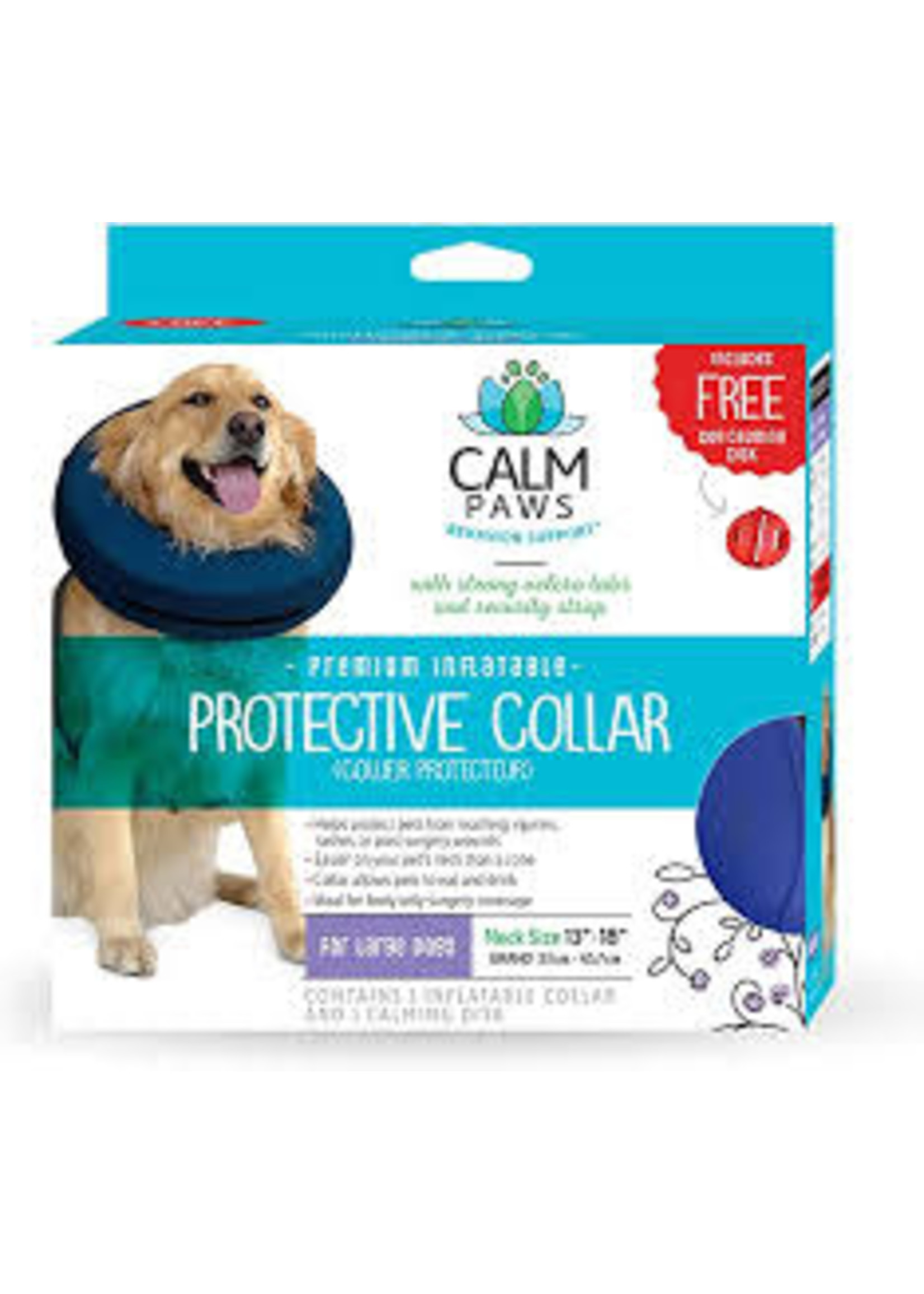 Calm Paws Calm Paws - Inflatable Protective Collar w/ Calming Disk