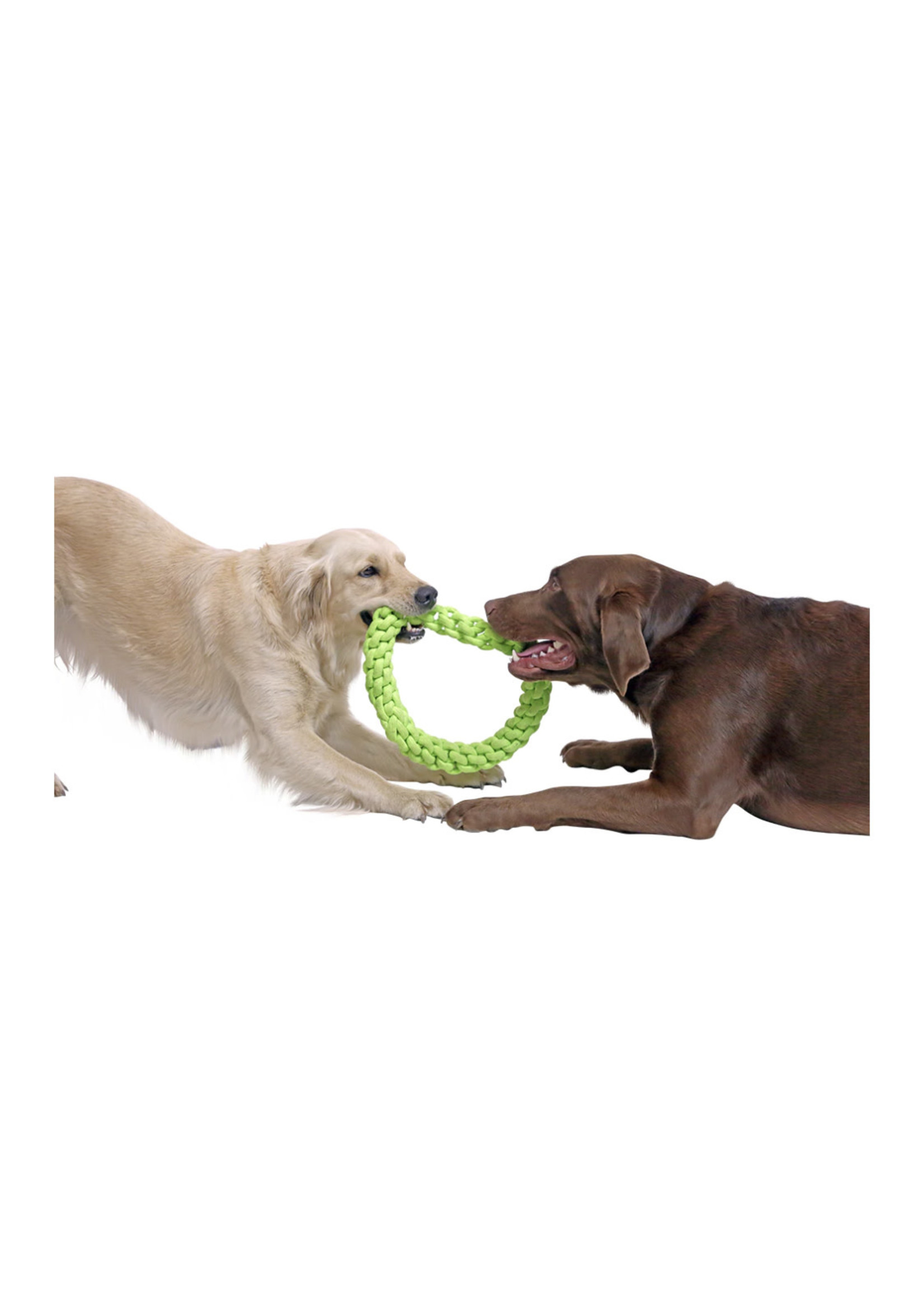 Pet Ki Pet Ki - RompiDogz Tug N' Toss Rope Toy Green