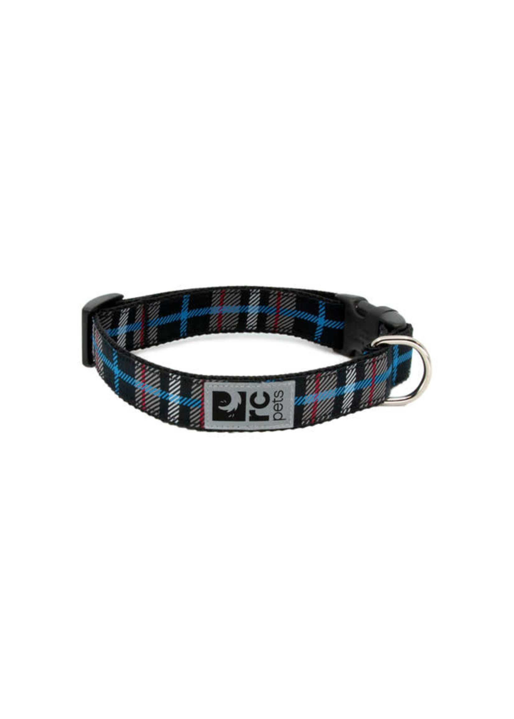 RC Pets RC Pets - Clip Collar Black Twill Plaid