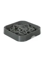 Messy Mutts Interactive Square Slow Feeder Grey