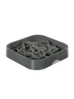 Messy Mutts Messy Mutts - Interactive Square Slow Feeder Grey