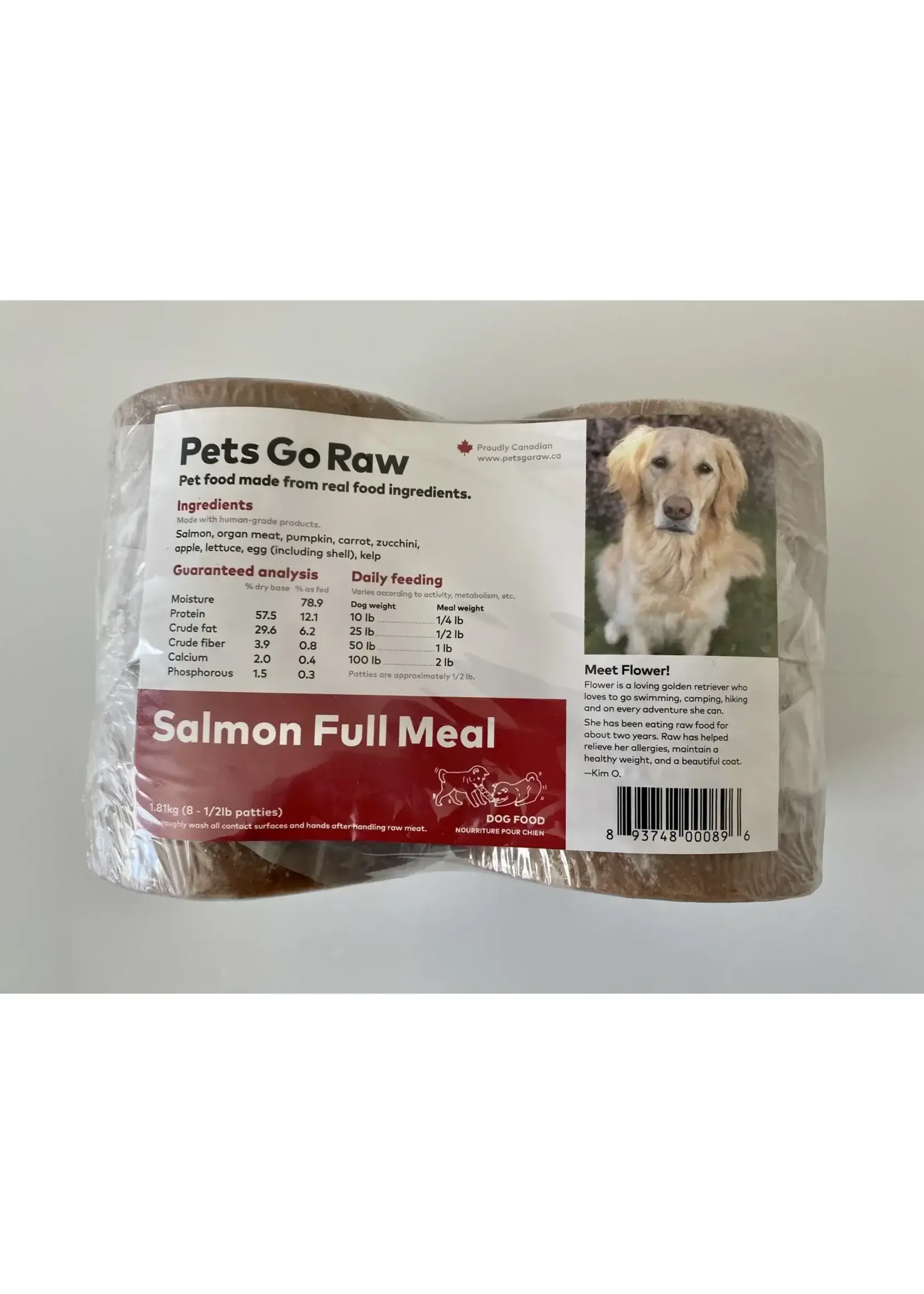 Pets Go Raw Pets Go Raw - Salmon Full Meal Dog