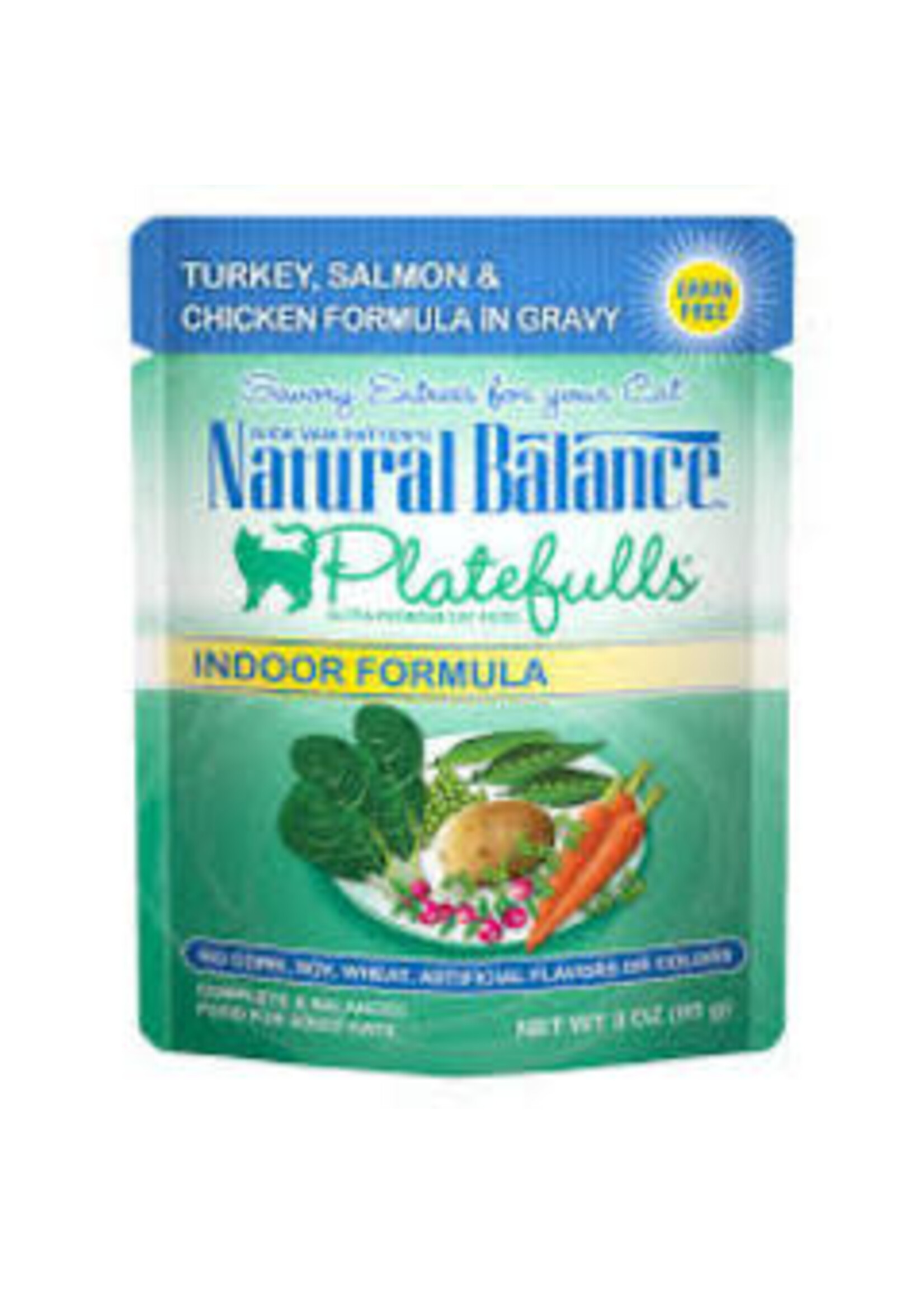 Natural Balance Natural Balance - Indoor Turkey Salmon Chicken in Gravy Cat 3oz