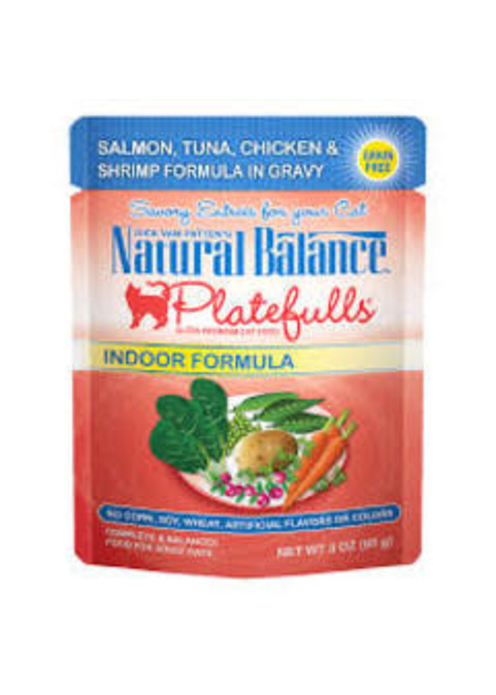 Natural Balance Natural Balance - Indoor Salmon Tuna Chicken Shrimp in Gravy Cat 3oz