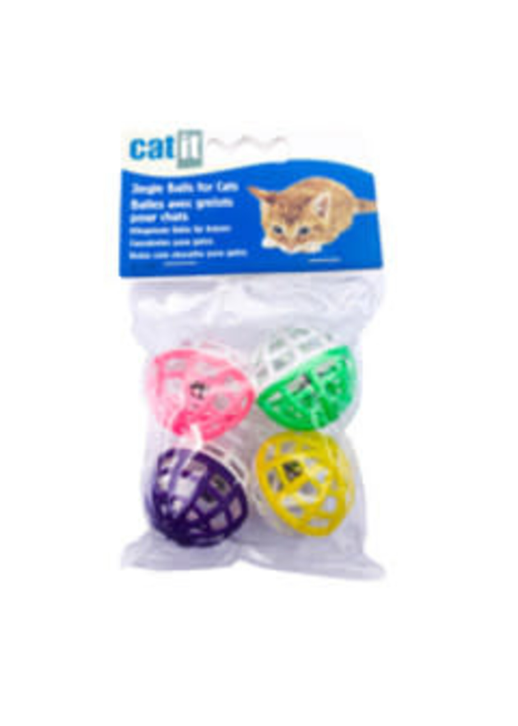 Catit Catit - Krazy Rollers Cat Toy Jingle Balls 4pc