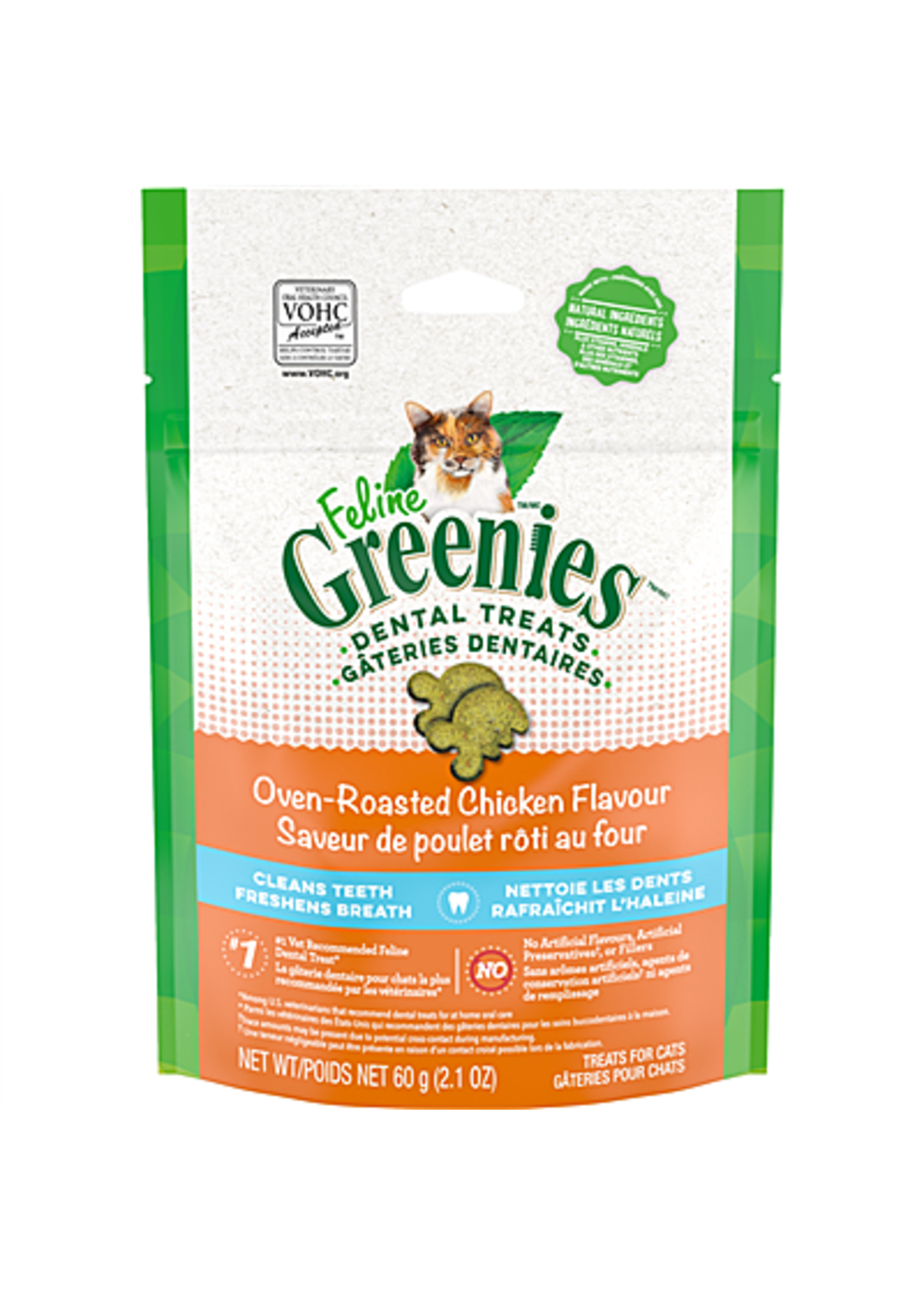 Greenies Greenies - Dental Oven Roasted Chicken Cat 2.1oz