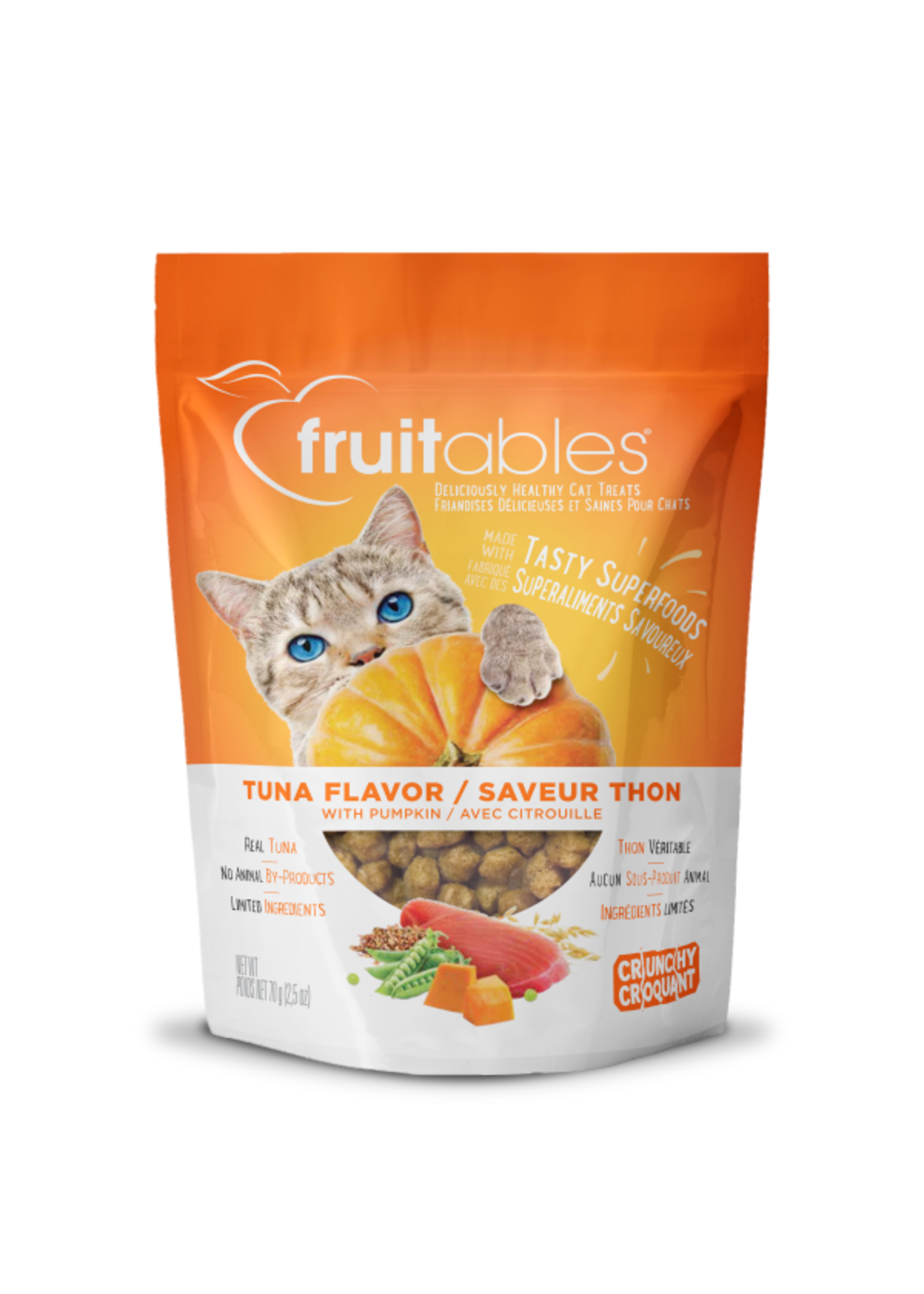 Fruitables Fruitables - Cat Crunchy Treats Tuna & Pumpkin 70g