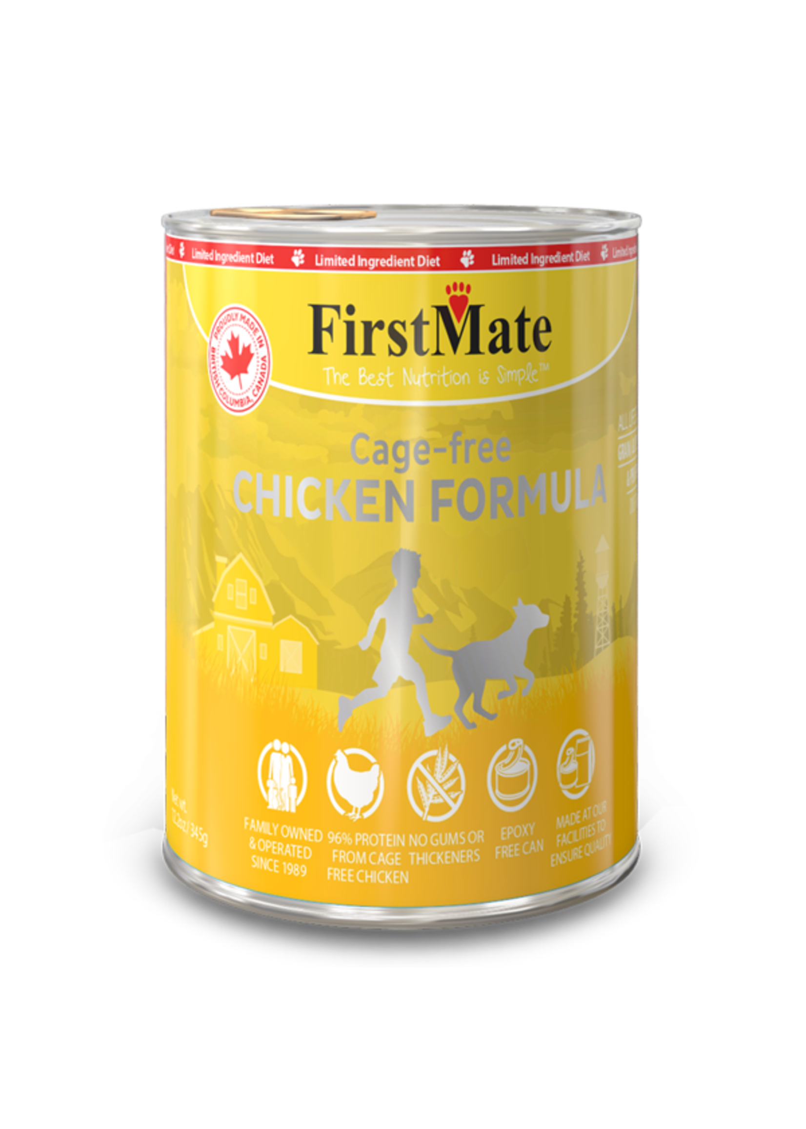 FirstMate FirstMate - LID GF Chicken Dog 12.2oz