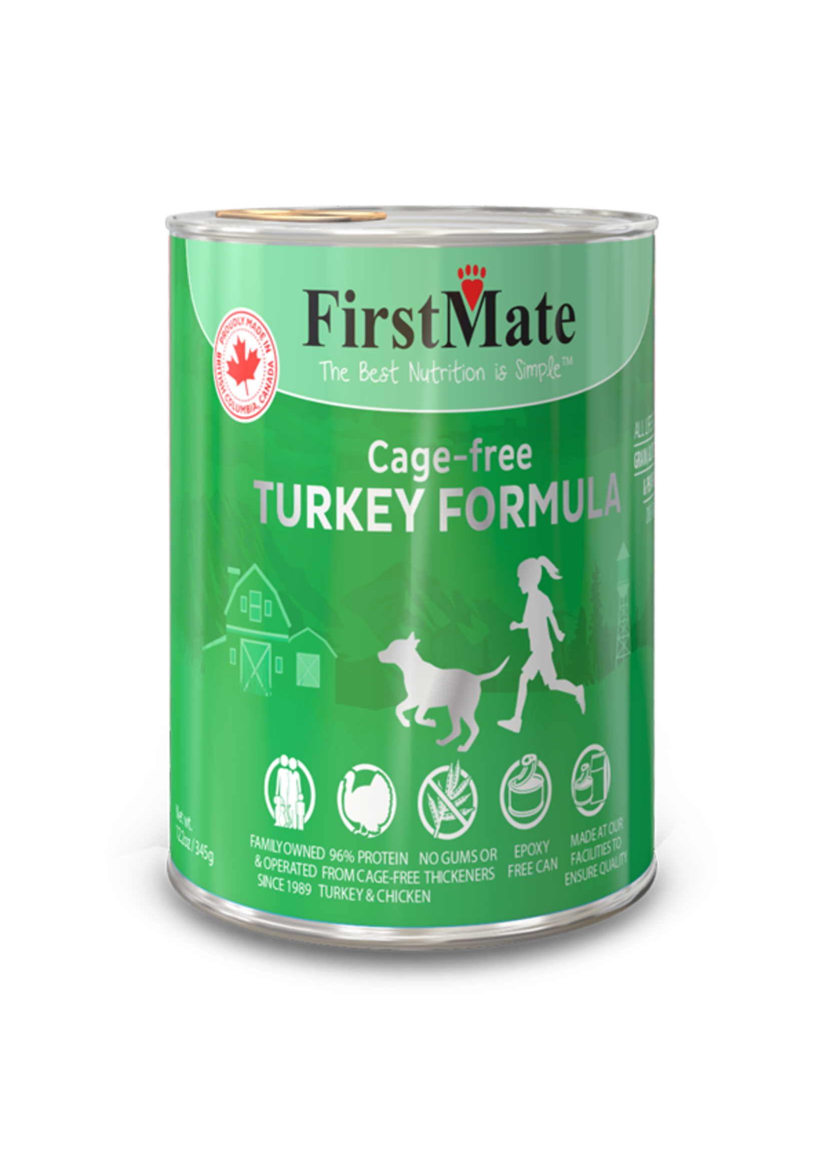 FirstMate FirstMate - LID GF Turkey Dog 12.2oz