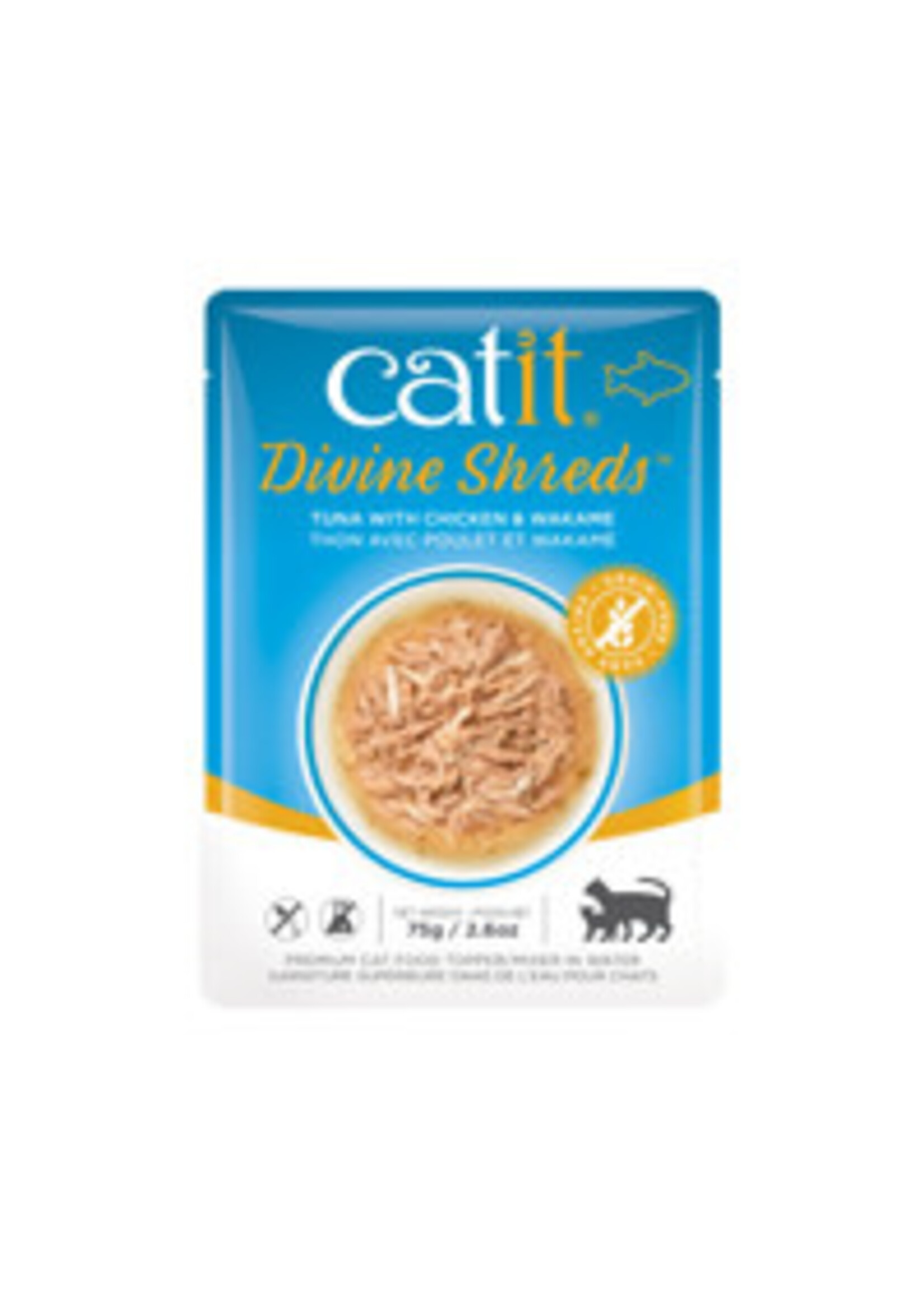 Catit Catit - Devine Shreds Tuna w/ Chicken & Wakame Cat 75g