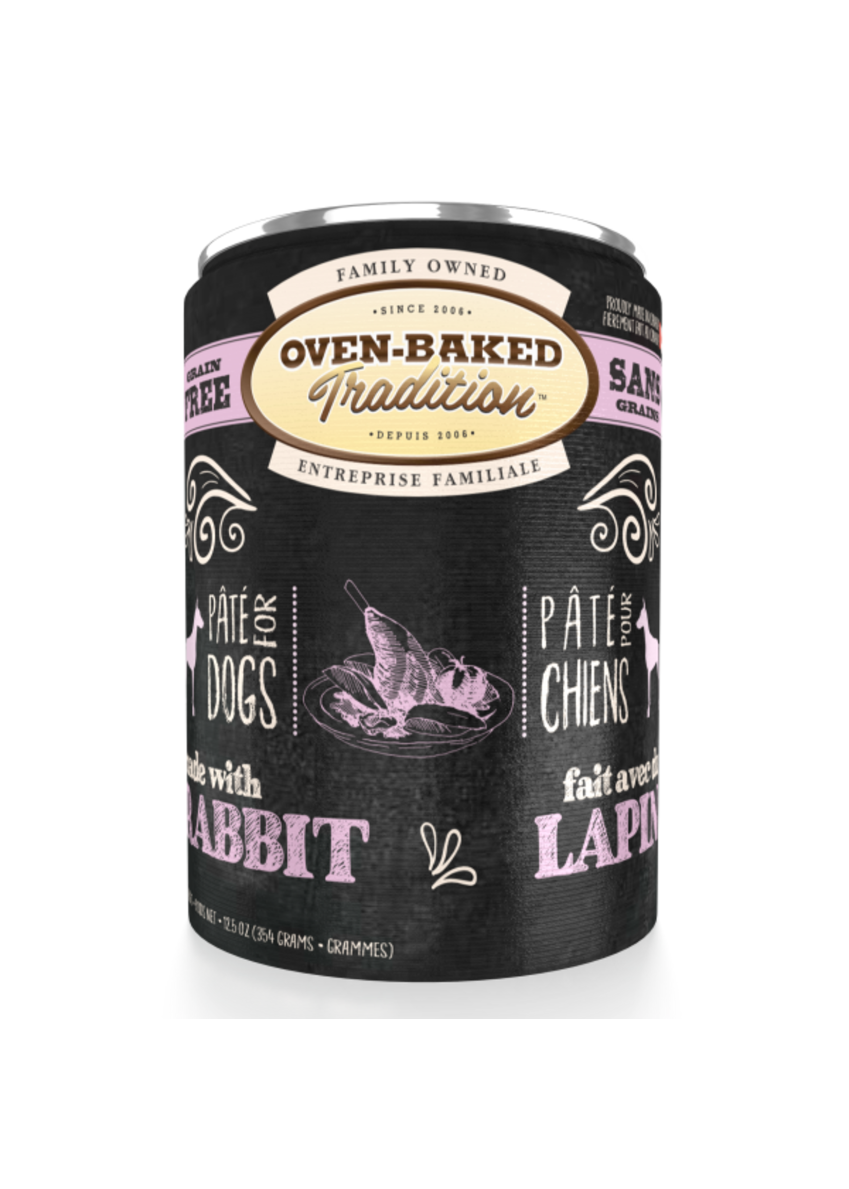 Oven-Baked Tradition Oven-Baked Tradition - Adult Rabbit Pate Dog 12.5oz