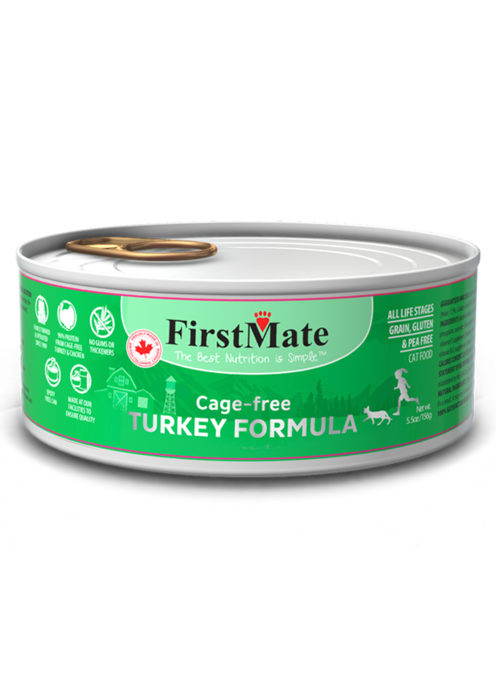 FirstMate FirstMate - LID GF Turkey Cat 5.5oz