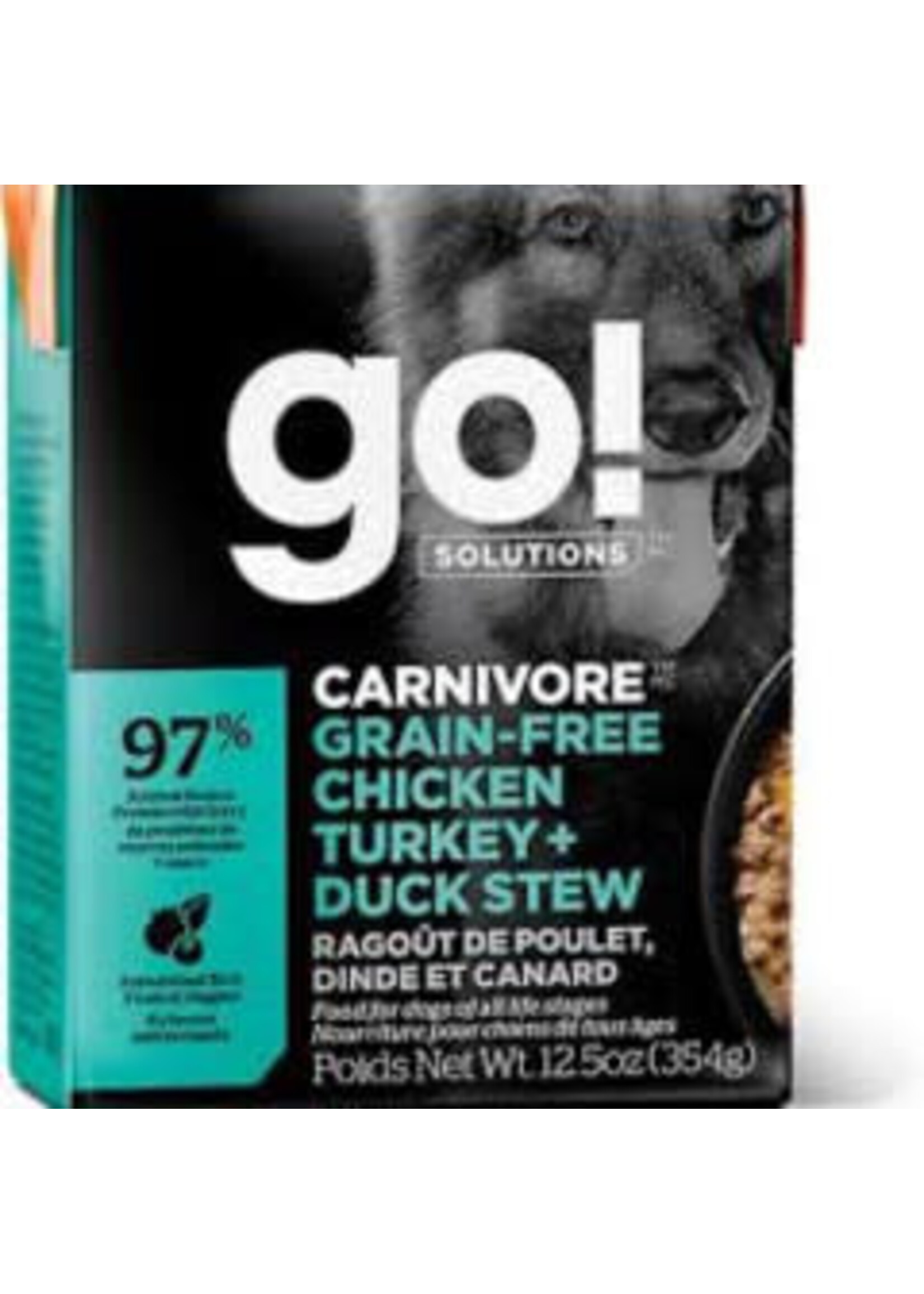 GO! Go! - Carnivore Chicken Turkey Duck Stew Dog 12.5oz