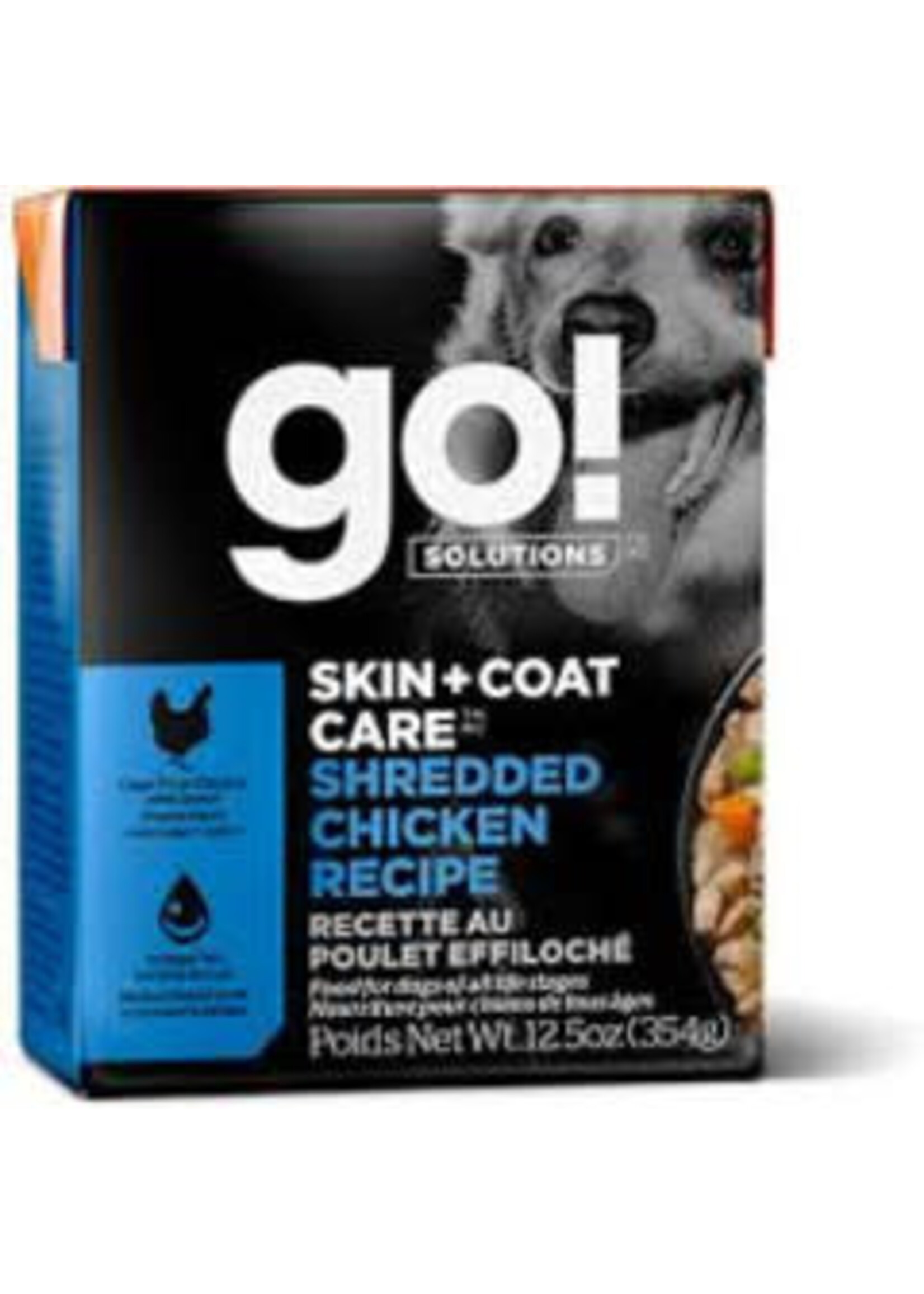 GO! Go! - Skin & Coat Shredded Chicken Dog 12.5oz