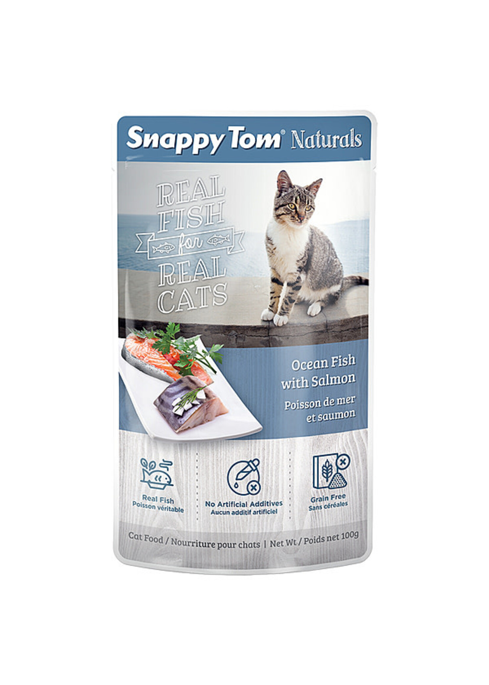 Snappy Tom Snappy Tom - Ocean Fish with Salmon 100g Cat