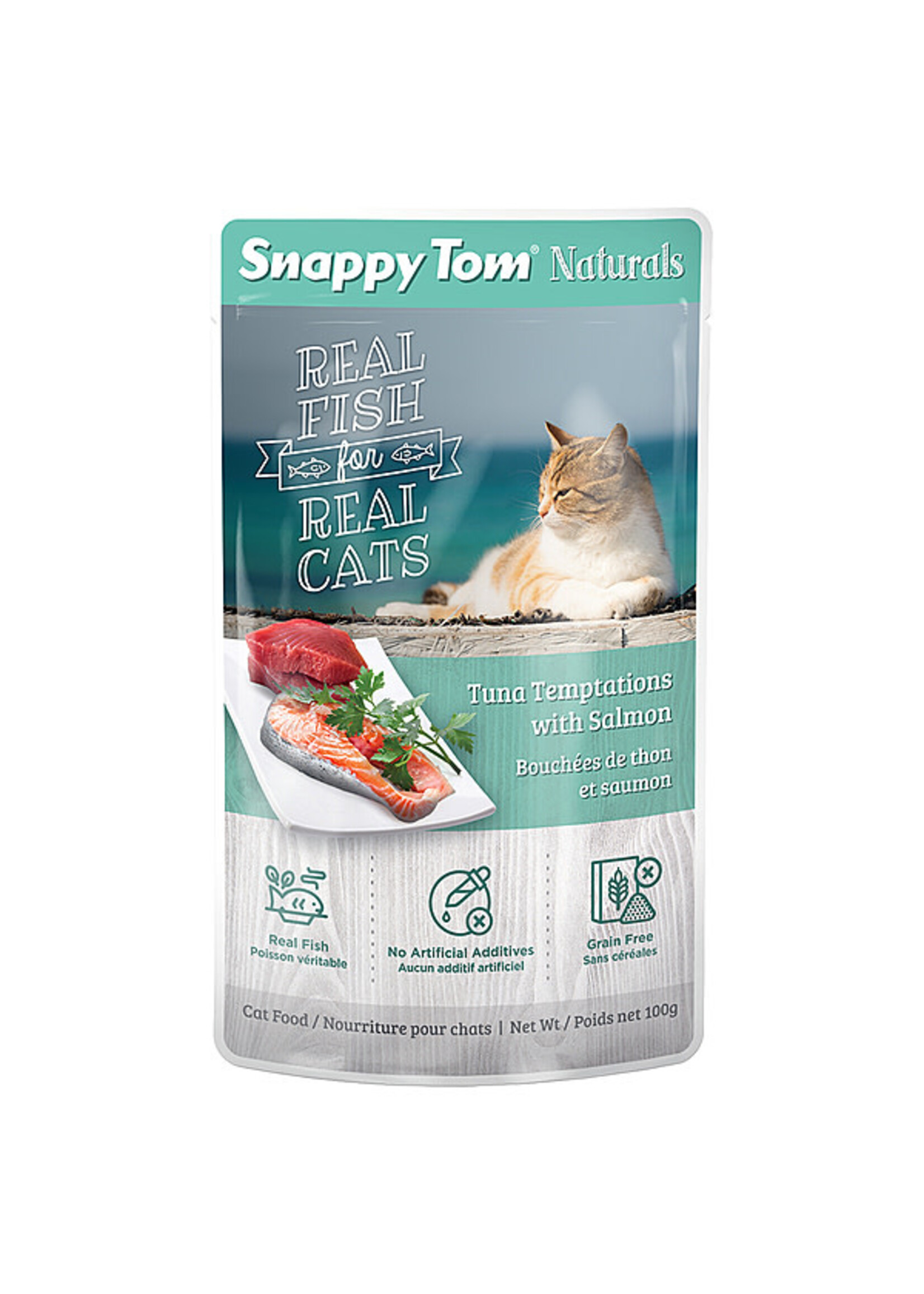 Snappy Tom Snappy Tom - Tuna Temptations with Salmon 100gCat