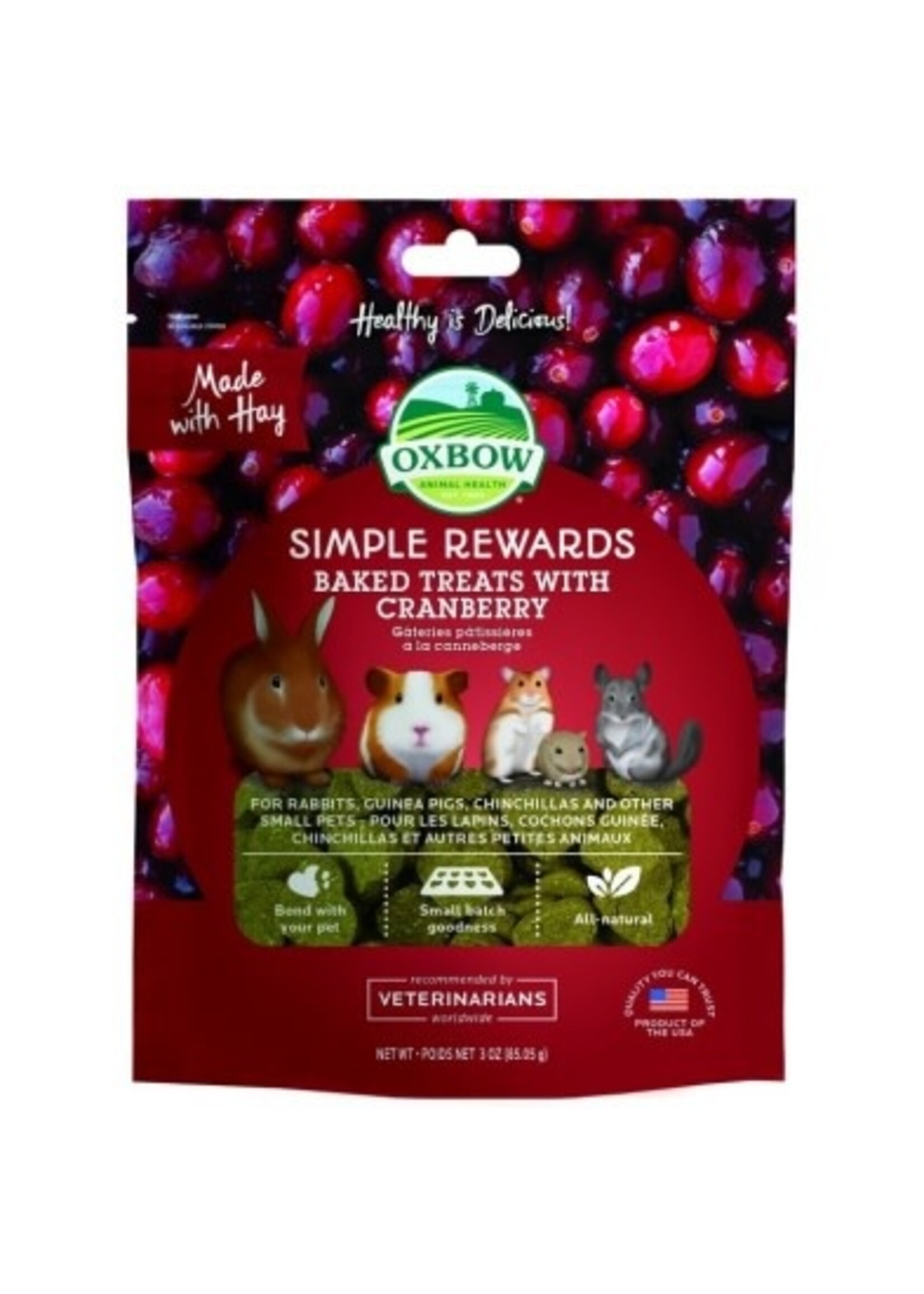 Oxbow Oxbow - Simple Rewards Baked Treats with Cranberry 85g