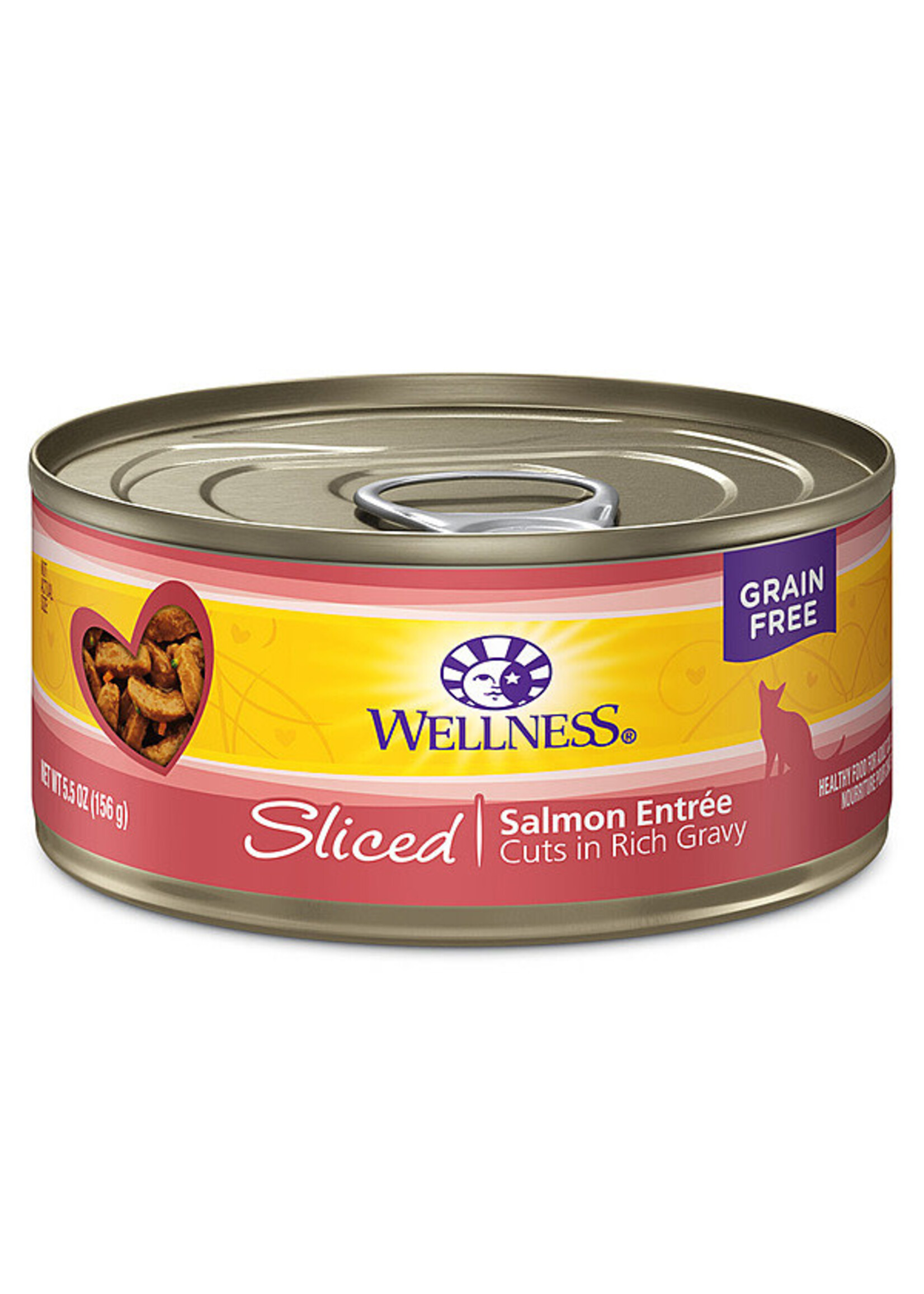 Wellness Wellness - Sliced Salmon Entree Cuts in Gravy 5.5oz Cat