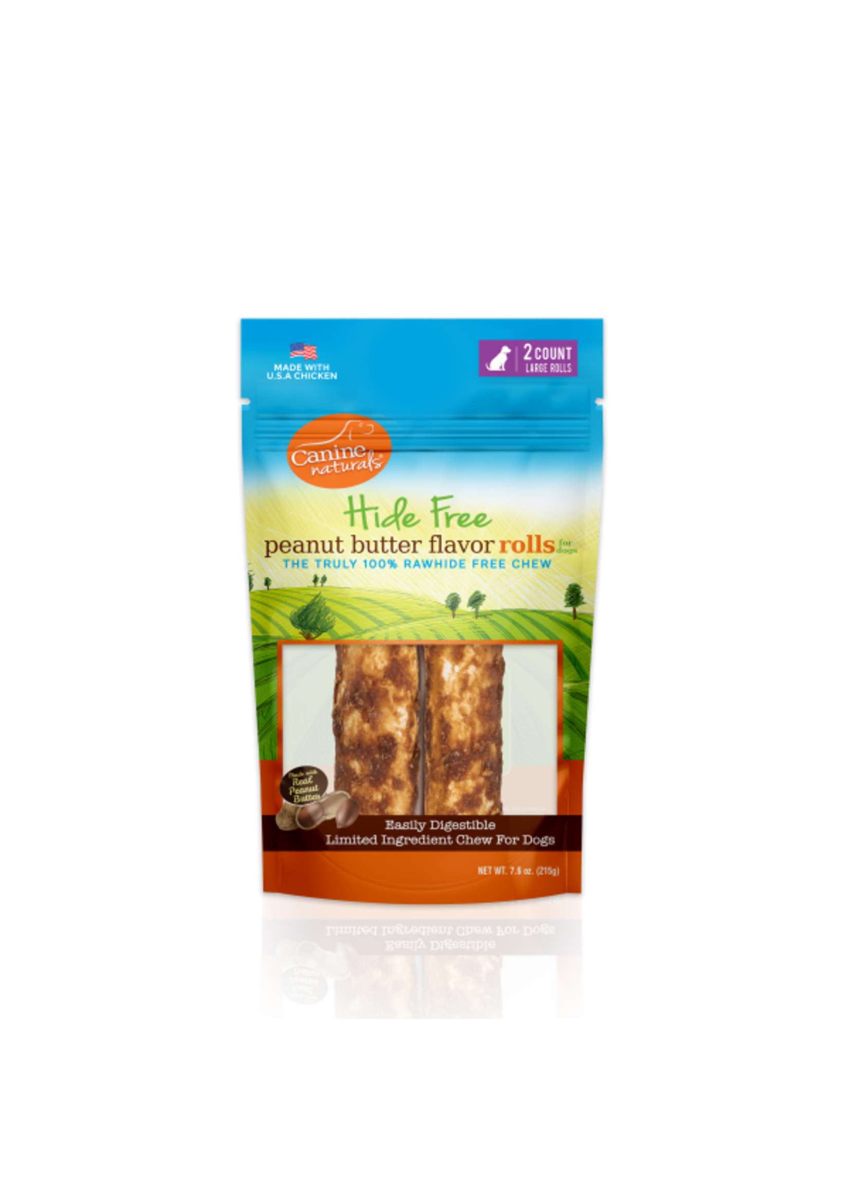 Canine Naturals Canine Naturals Hide - Free Peanut Butter Rolls