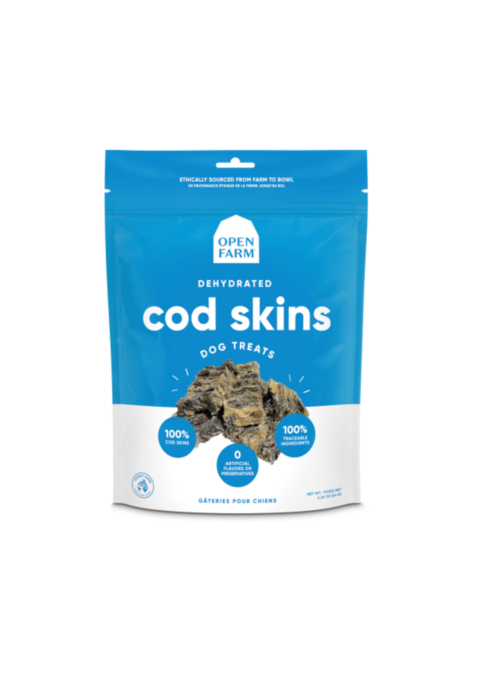 Open Farm Open Farm - Dehydrated Cod Skins 2.25 oz