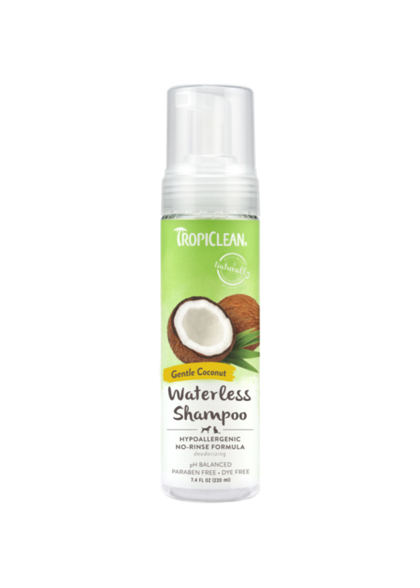 Tropiclean Tropiclean - Waterless Shampoo Hypoallergenic Gentle Coconut 7.4oz