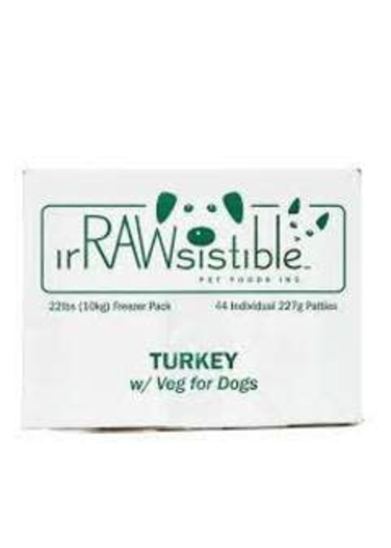 Irrawsistible Irrawsistible - Turkey w/Veg 10kg (22lb)
