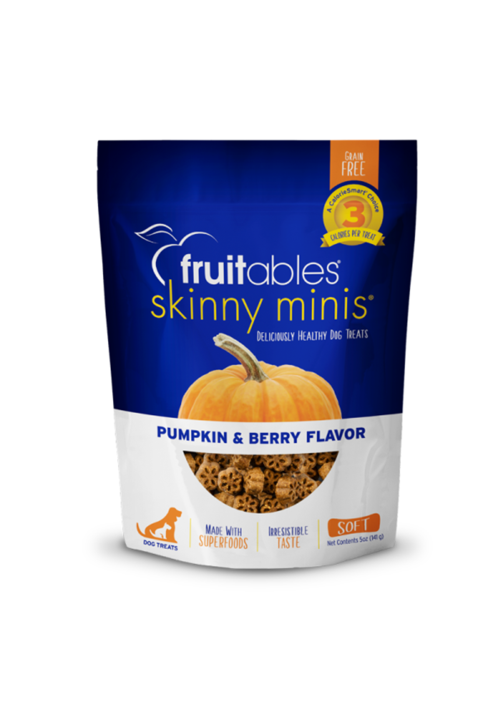Fruitables Fruitables - Dog Skinny Minis Pumpkin-Berry Chewy Treats 141g