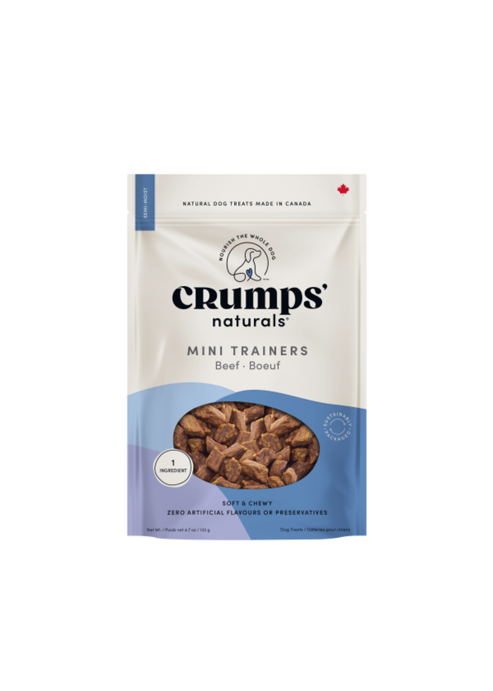Crumps' Naturals Crumps - Naturals Mini Trainers Beef Dog 4.2oz