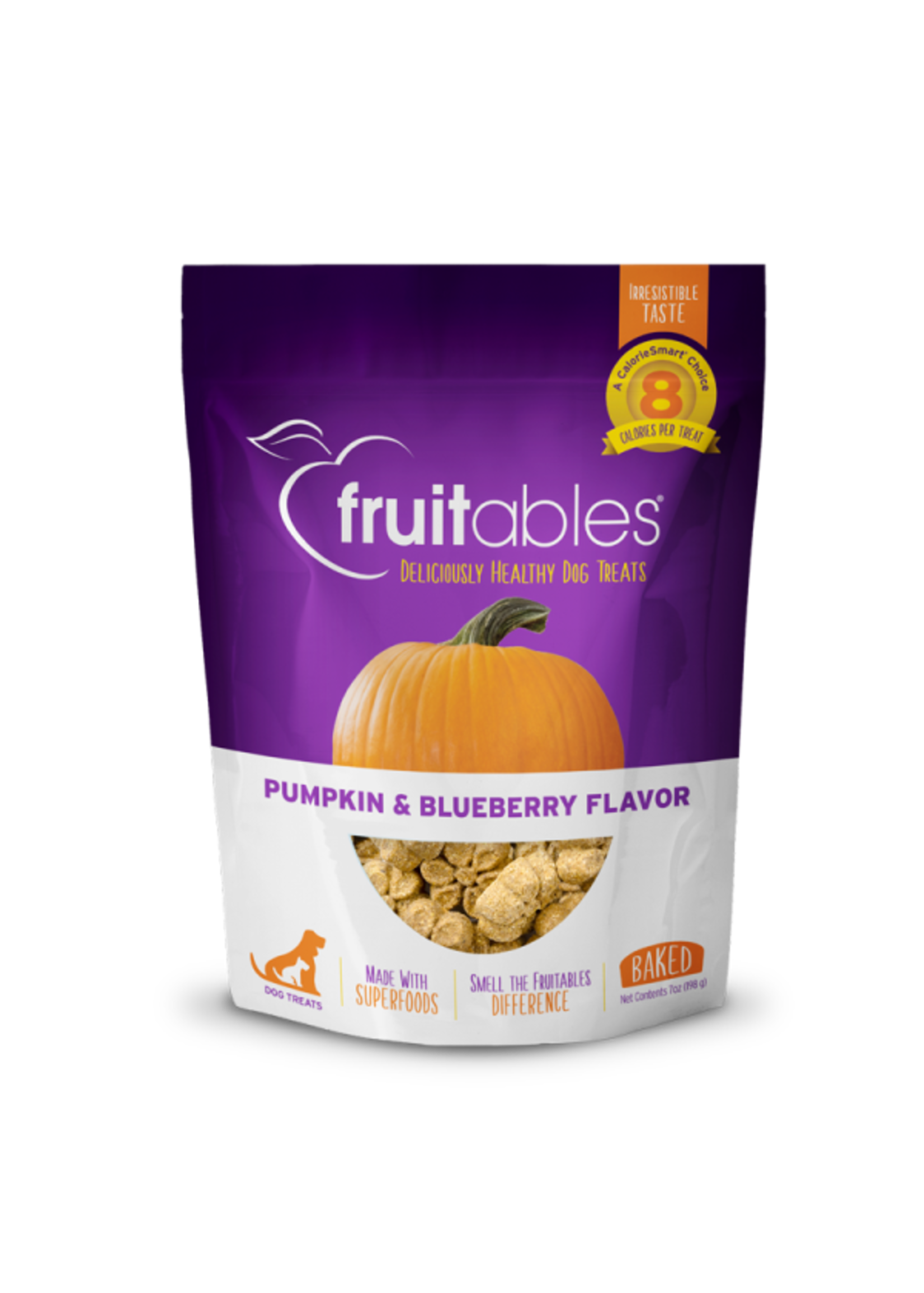 Fruitables Fruitables - Dog Pumpkin & Blueberry Crunchy Treats 198 g