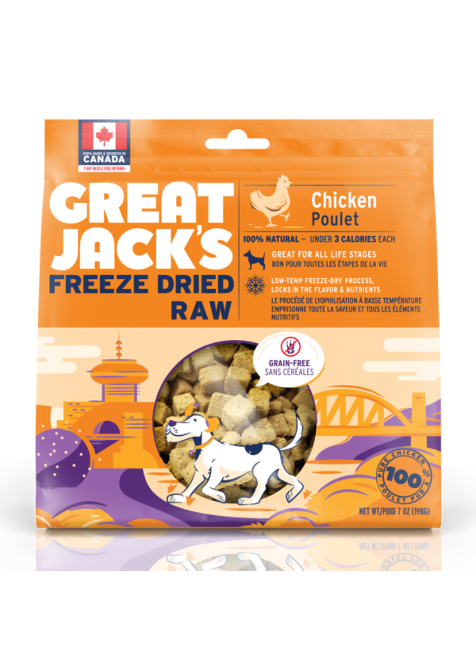 Great Jacks Great Jack's - Treats FD Raw Chicken Dog 198g