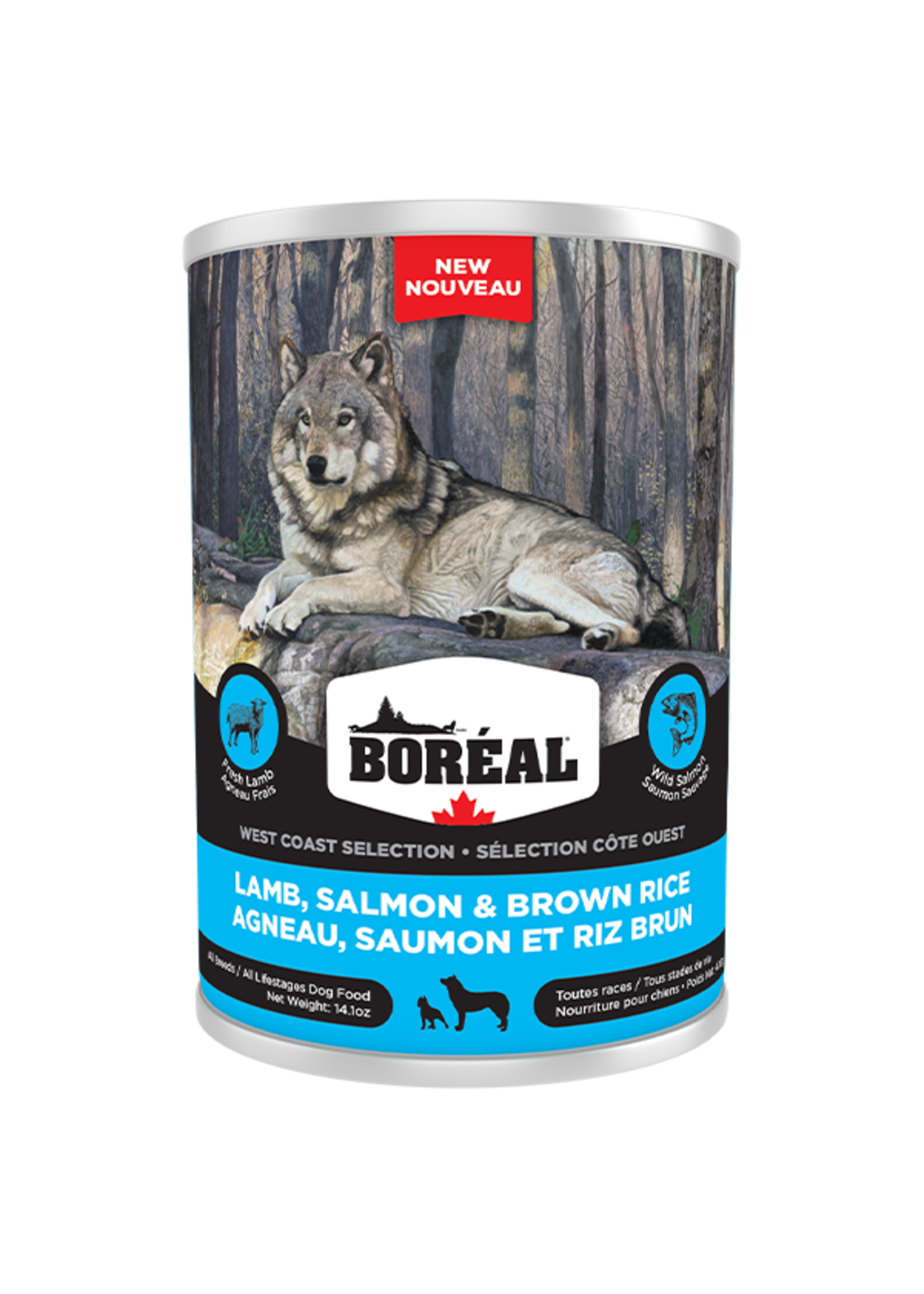 Boreal Boreal West Coast Dog - Lamb, Salmon Brown Rice Dog 400g