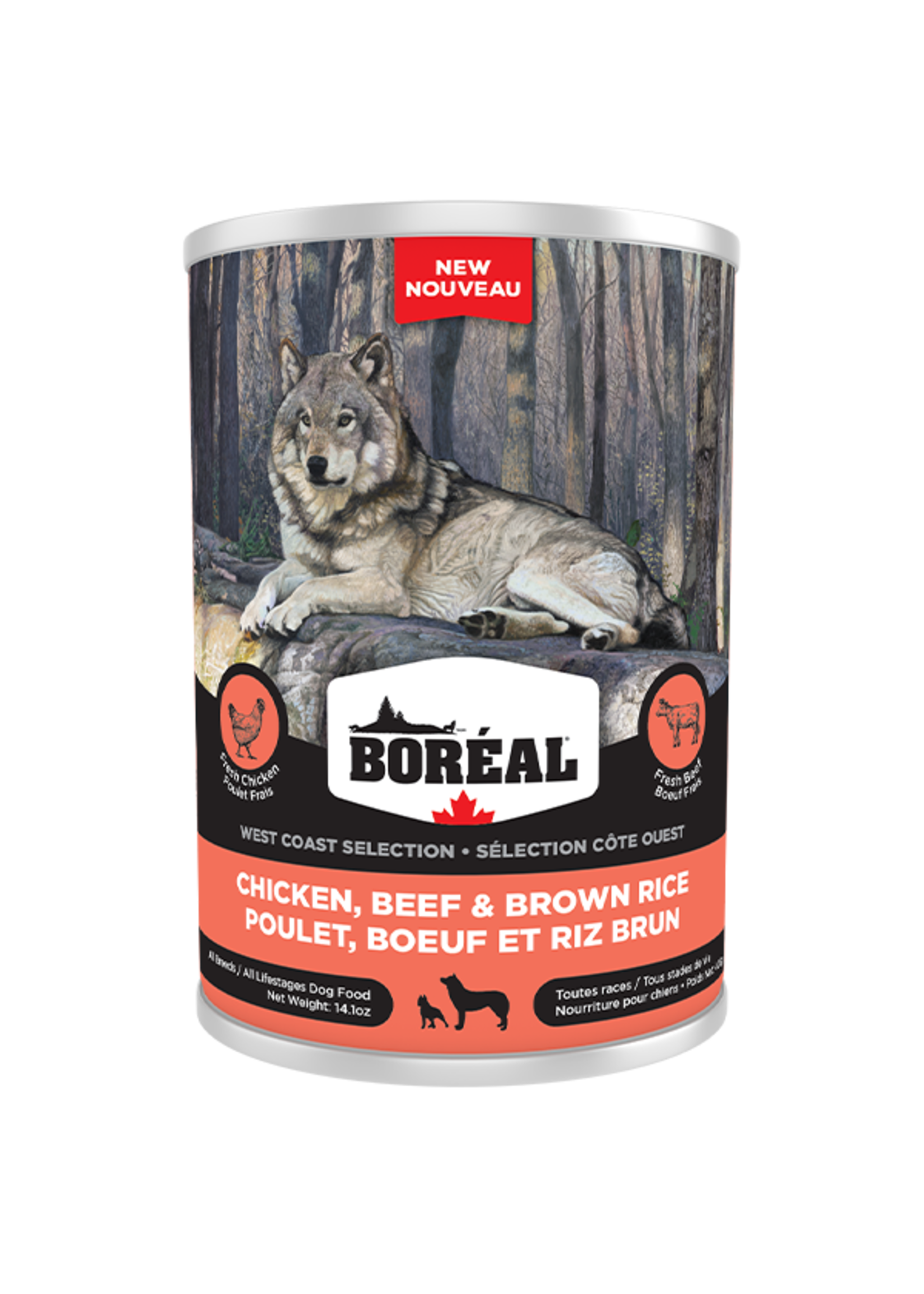Boreal Boreal West Coast Dog - Chicken, Beef & Brown Rice Dog 400g