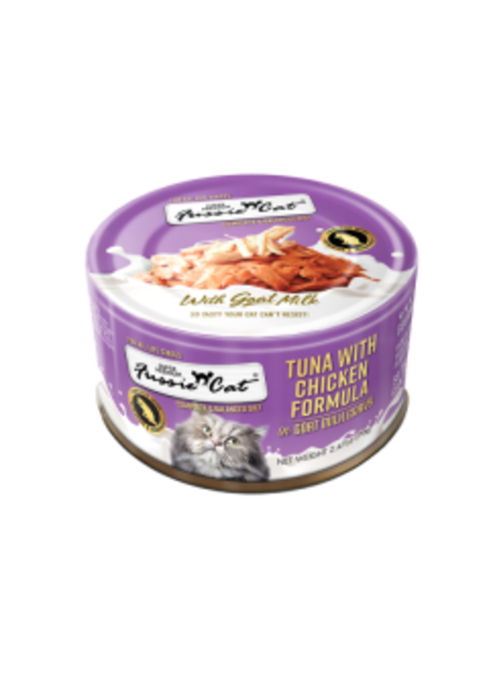 Fussie Cat Fussie Cat - Premium Tuna w/Chicken in Goats Milk 2.4oz