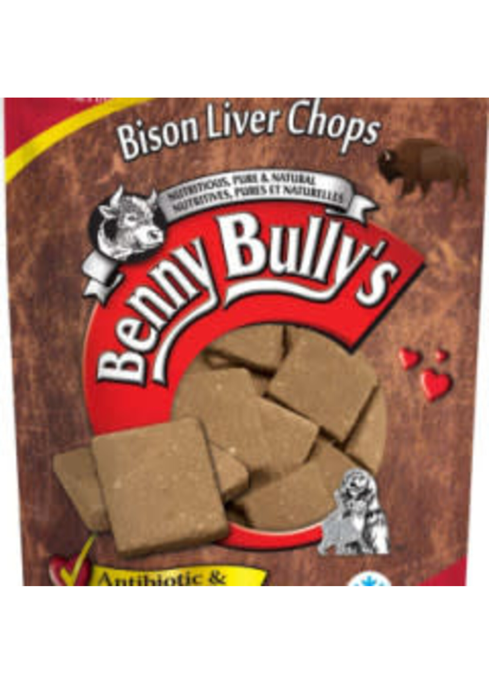 Benny Bully's Benny Bullys - Dog Bison Liver Chops 60g