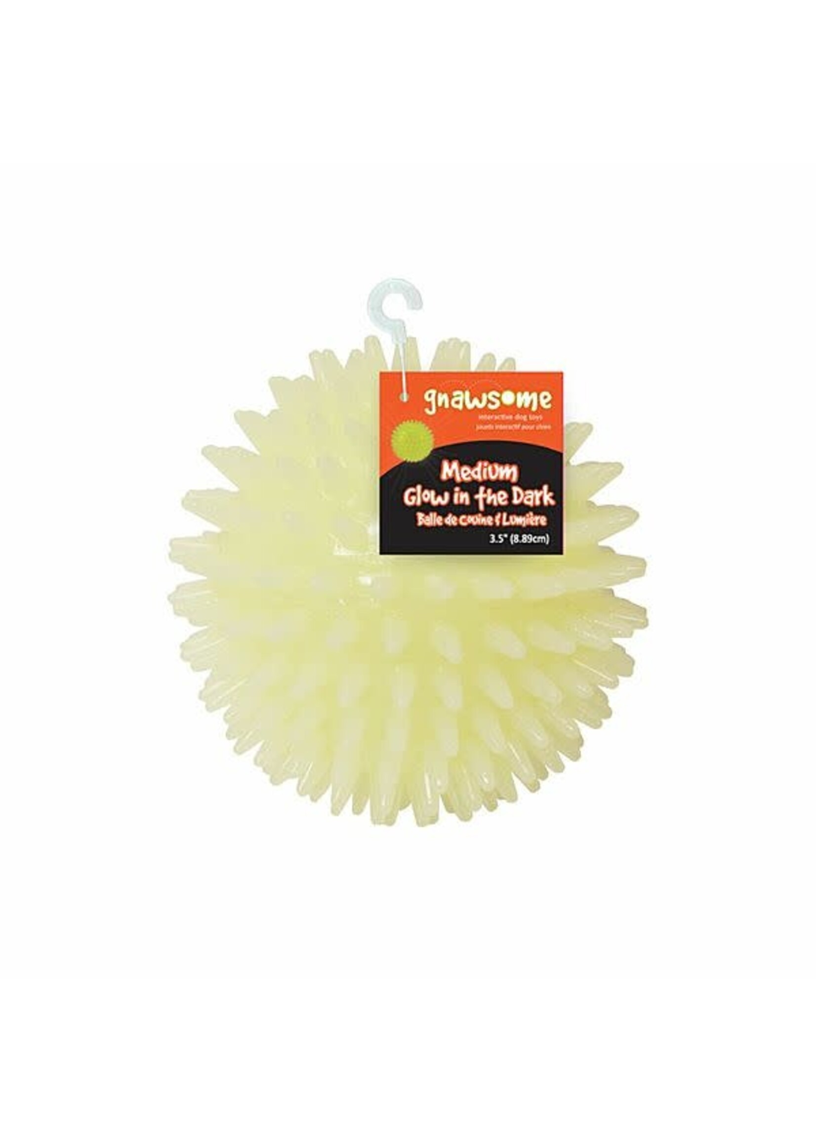 Gnawsome Gnawsome - Glow-in-the-Dark Squeaker Ball 3.5"