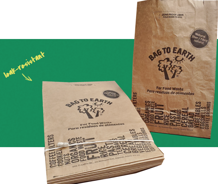 Food Waste Bags, Small 10 Pack Ecology Center Store