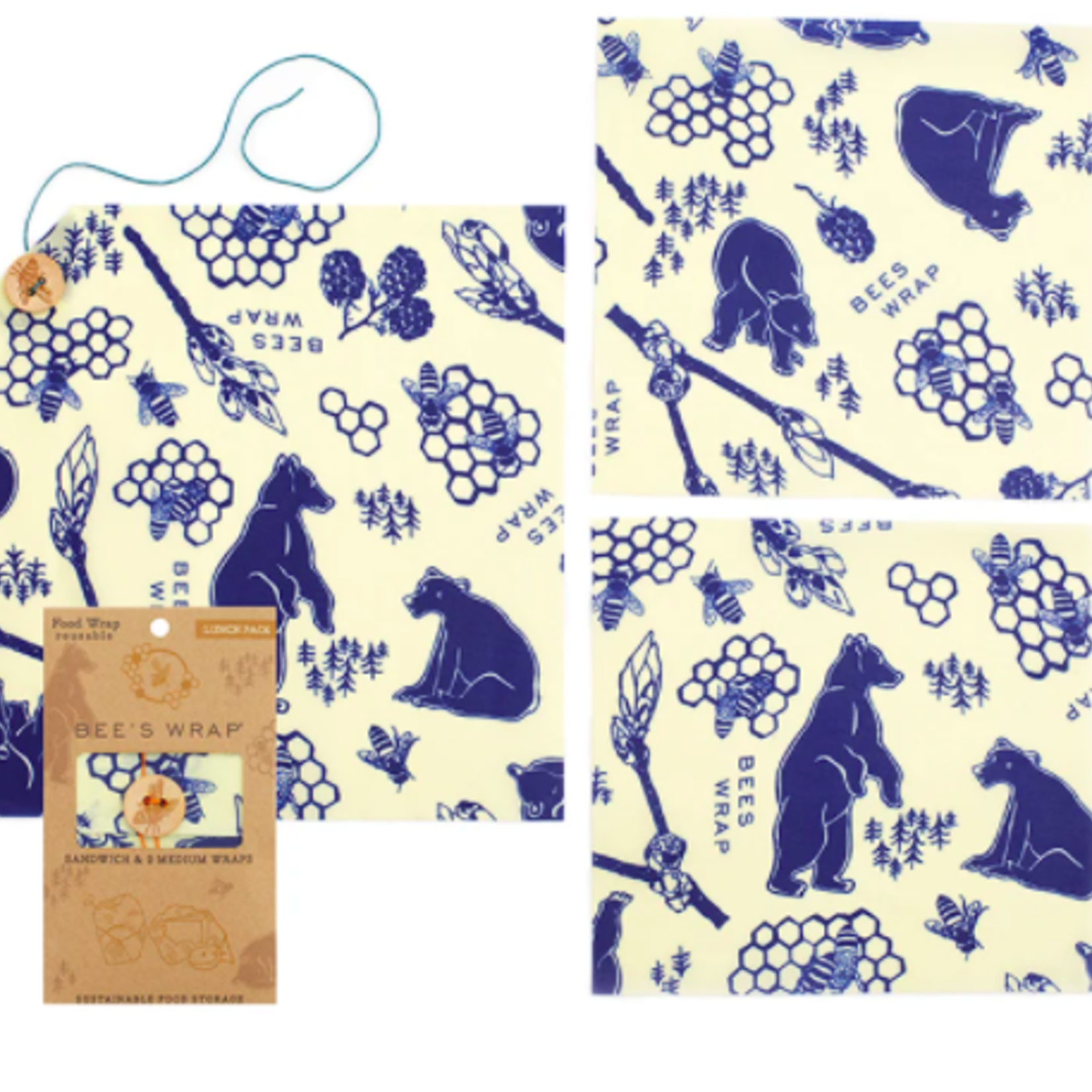 Bees Wrap Bear Lunch Pack