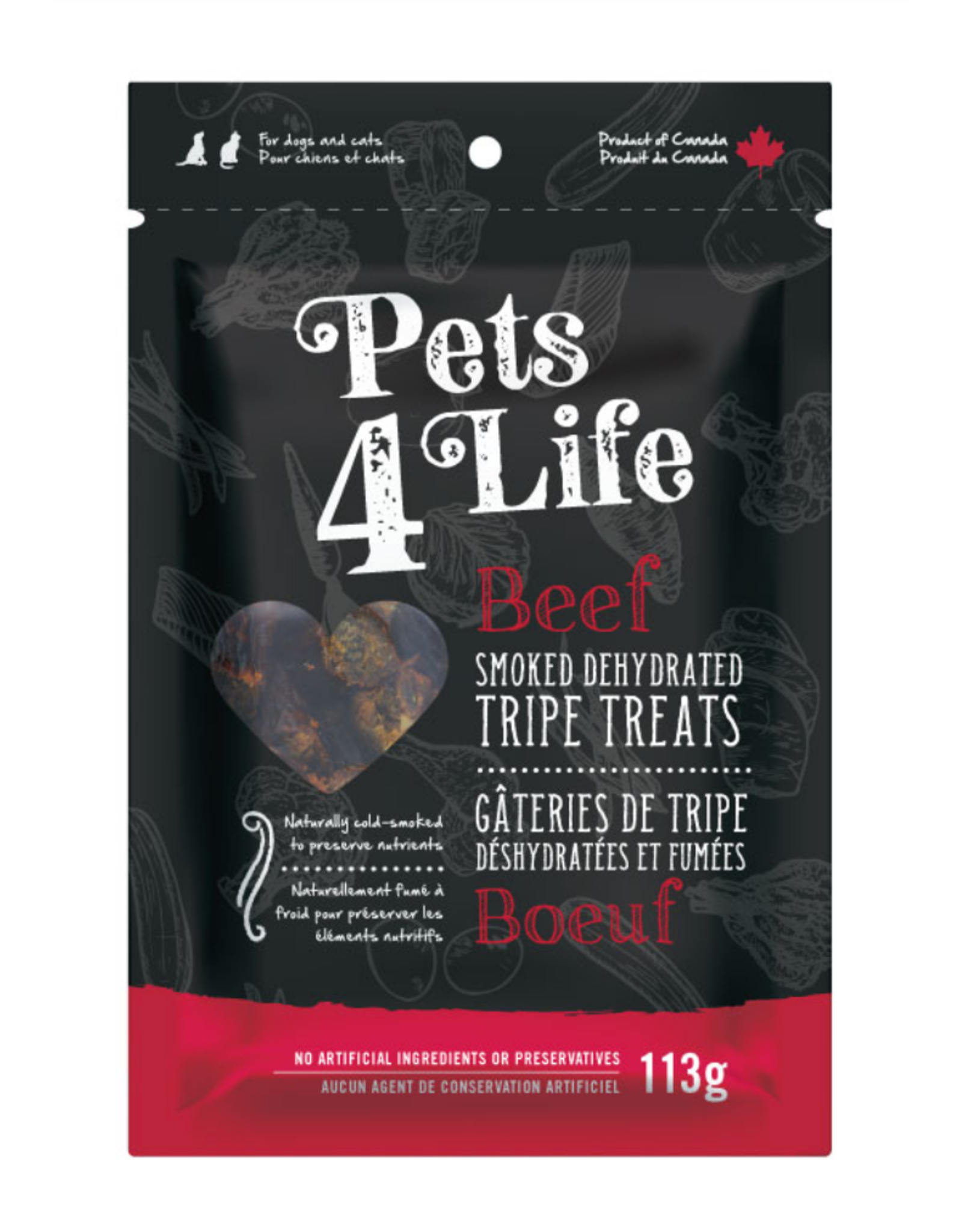 PETS 4 LIFE PETS 4 LIFE BEEF TRIPE TREATS