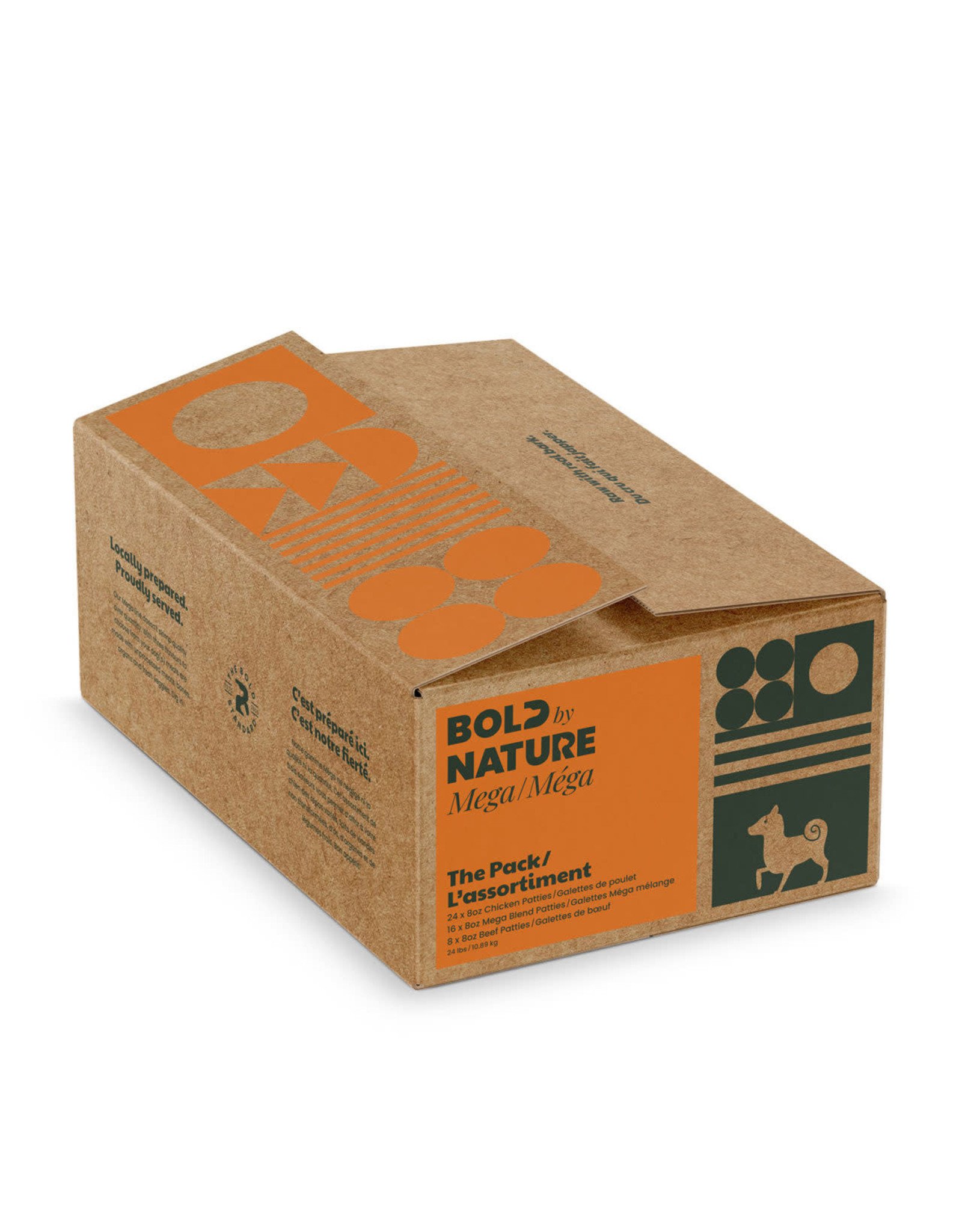 BOLD BY NATURE MEGA VARIETY CHICKEN/BEEF 24LB