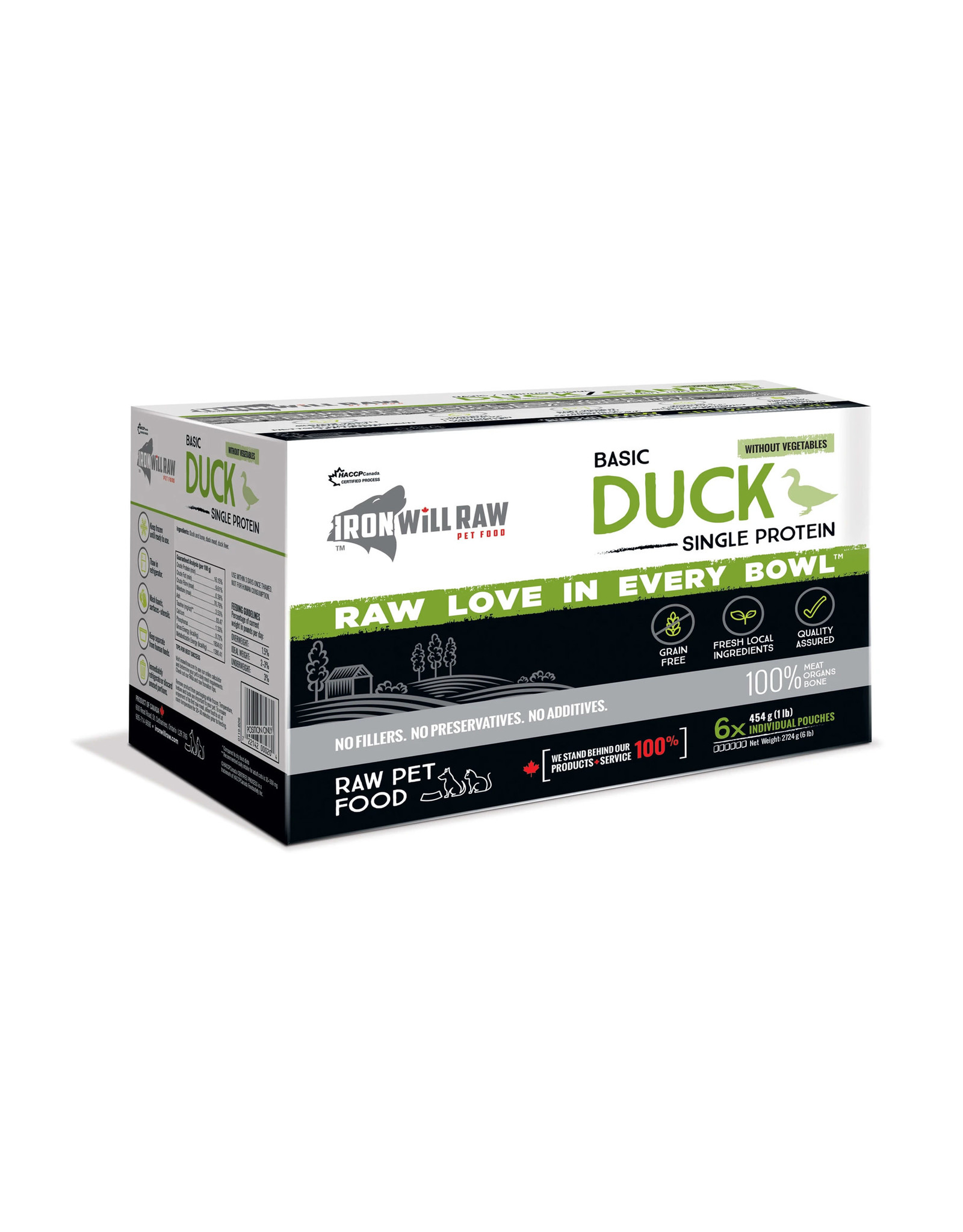 IRON WILL RAW IRON WILL RAW BASIC DUCK 6LB