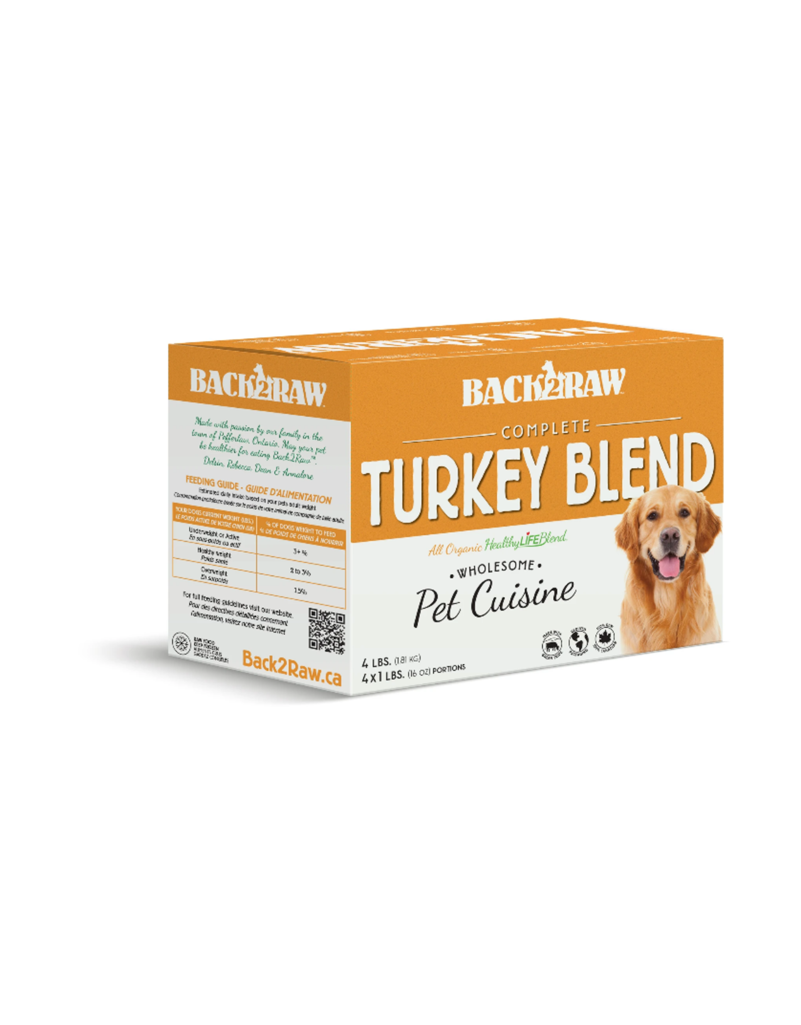 BACK 2 RAW BACK2RAW 4LB TURKEY